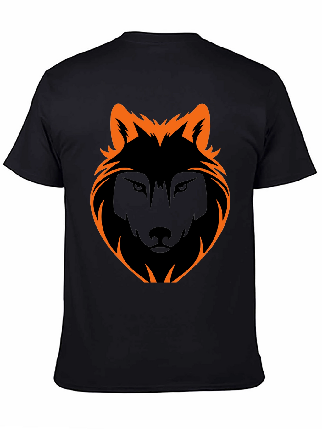Black Wolf Graphic Tee - Stylish Mens Casual Shirt