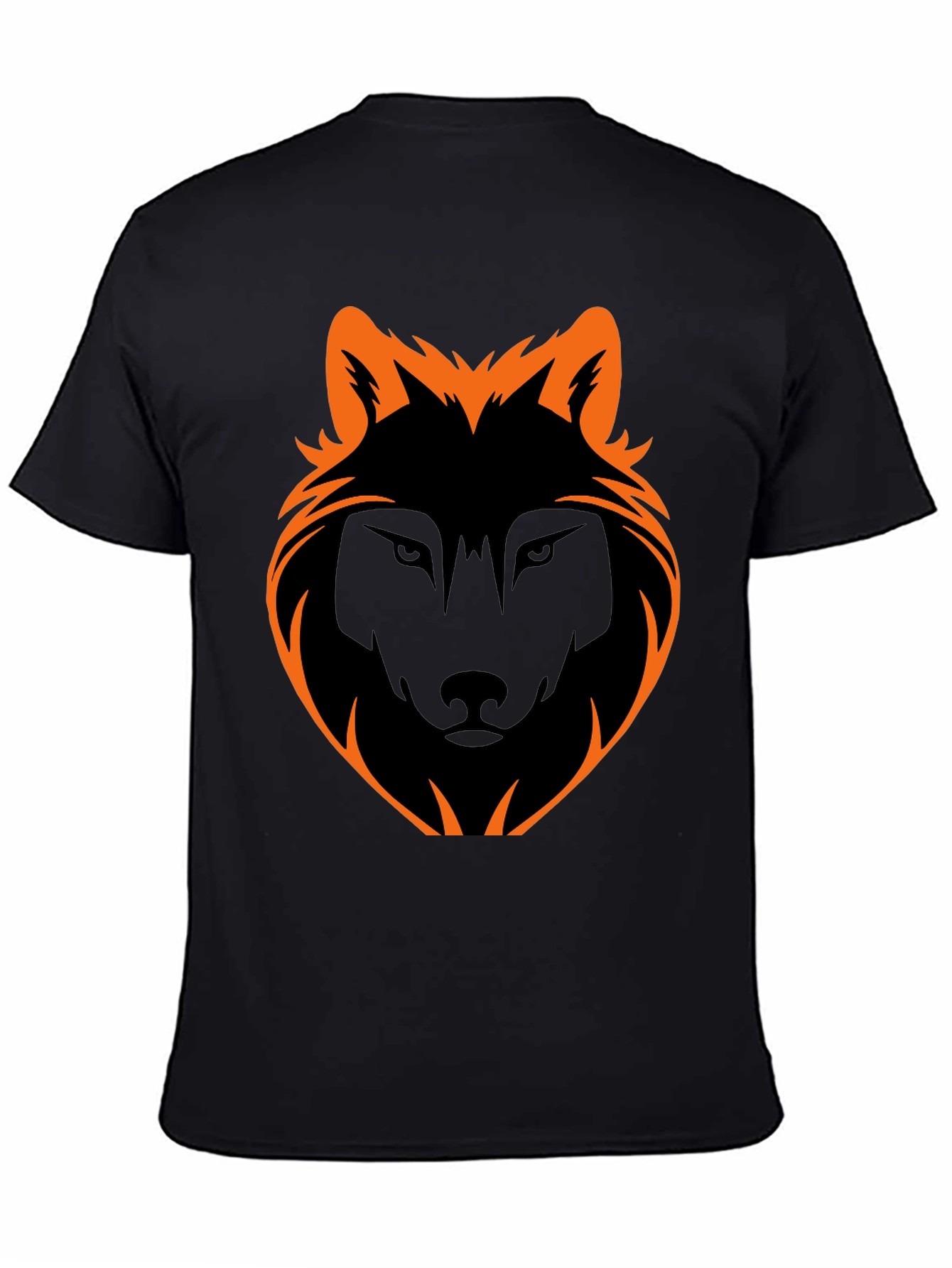 Black Wolf Graphic Tee - Stylish Mens Casual Shirt