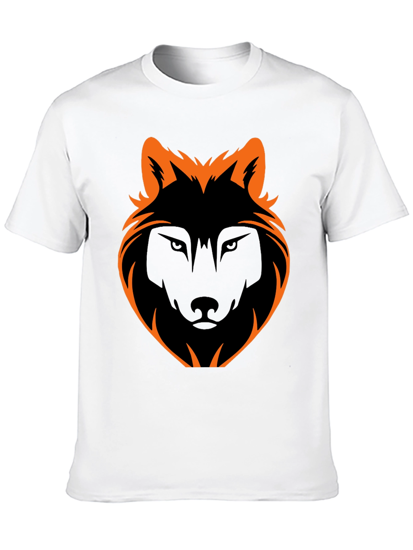 Black Wolf Graphic Tee - Stylish Mens Casual Shirt