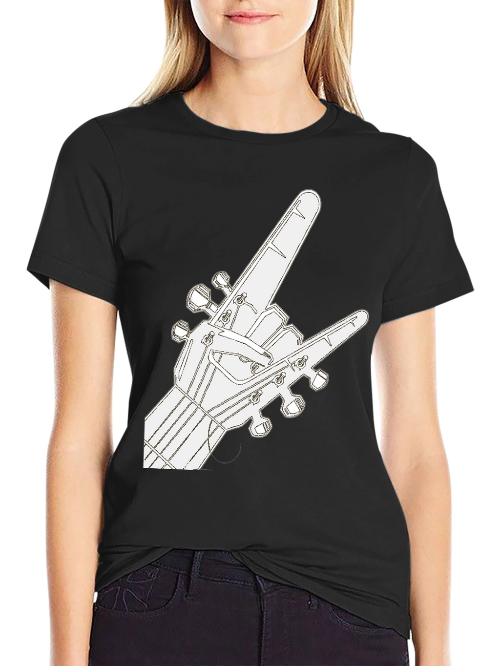 Rock On Guitar T-Shirt - Music Lover Tee