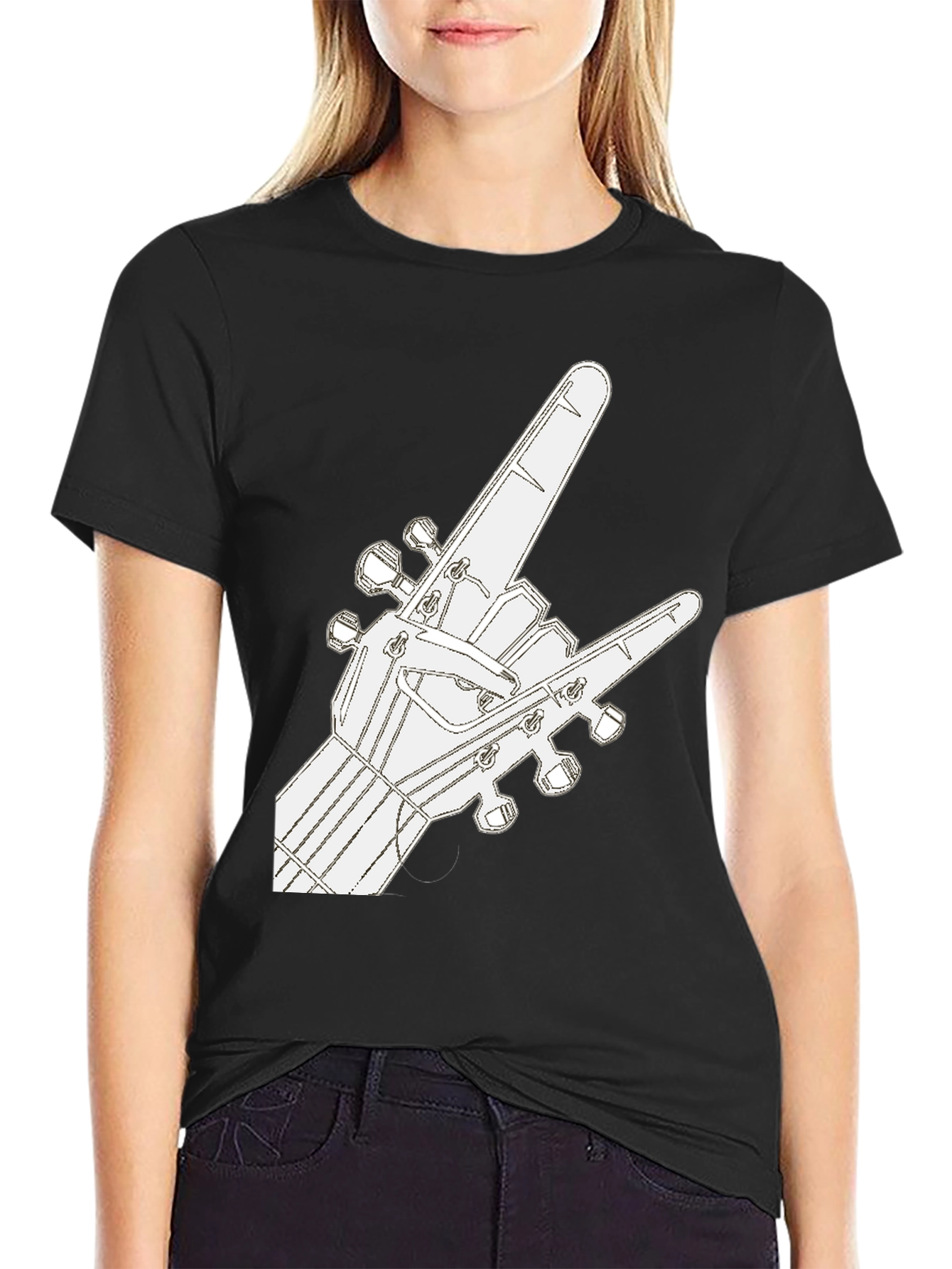 Rock On Guitar T-Shirt - Music Lover Tee