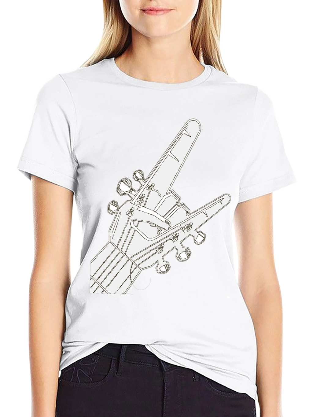 Rock On Guitar T-Shirt - Music Lover Tee