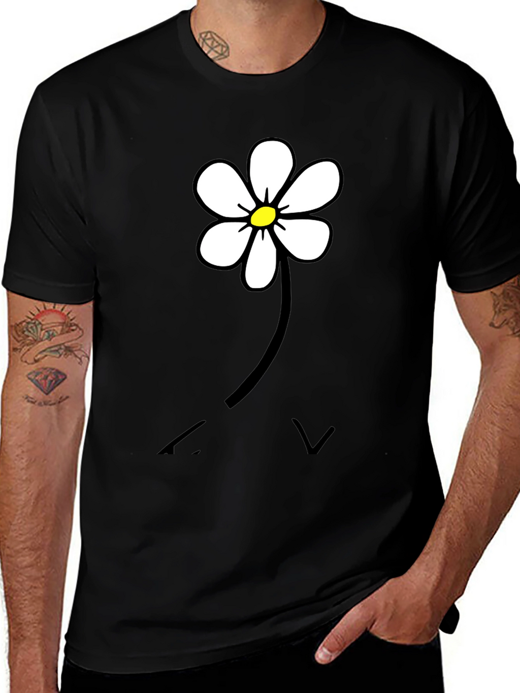 Daisy Flower Graphic T-Shirt