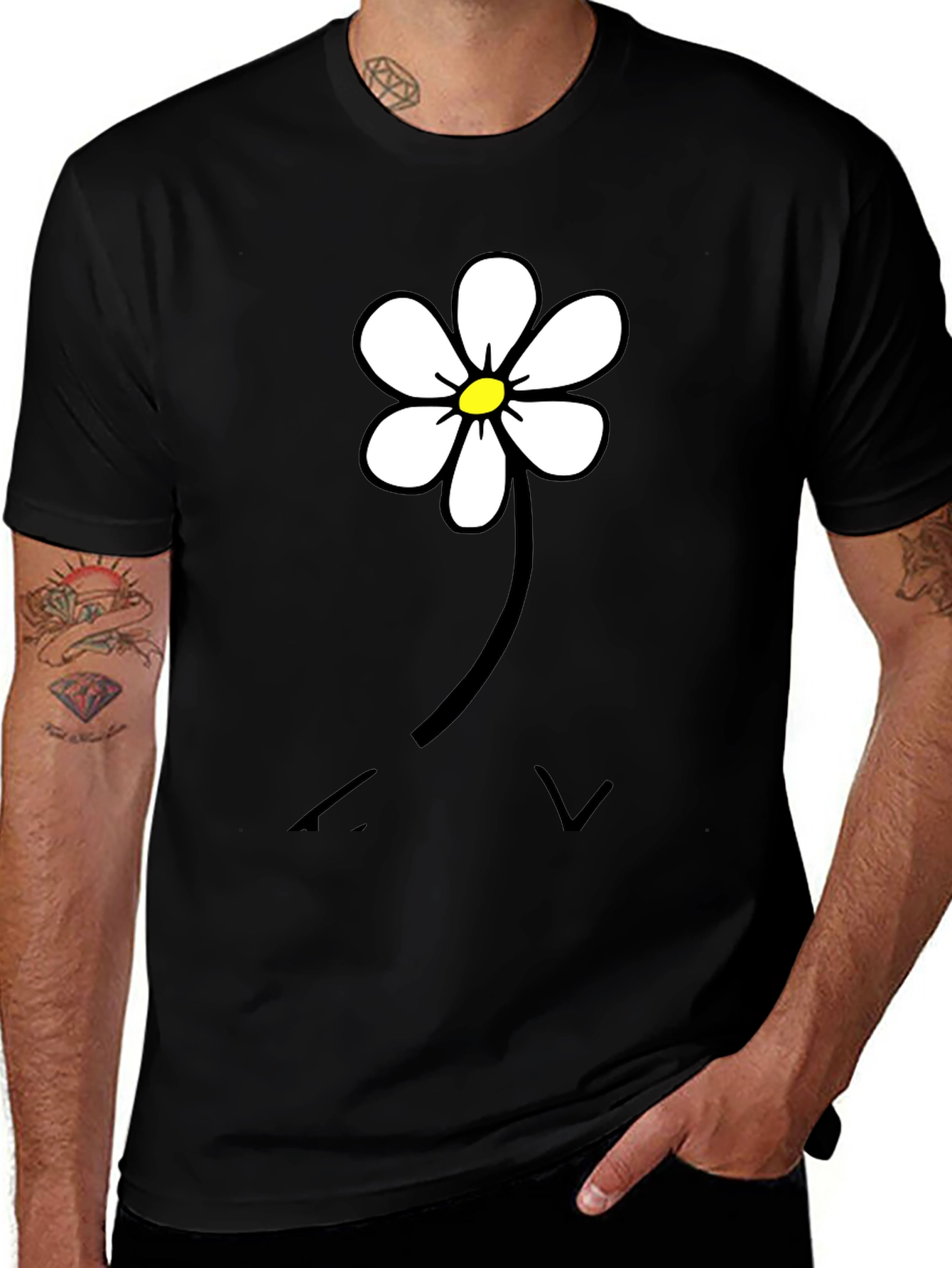 Daisy Flower Graphic T-Shirt
