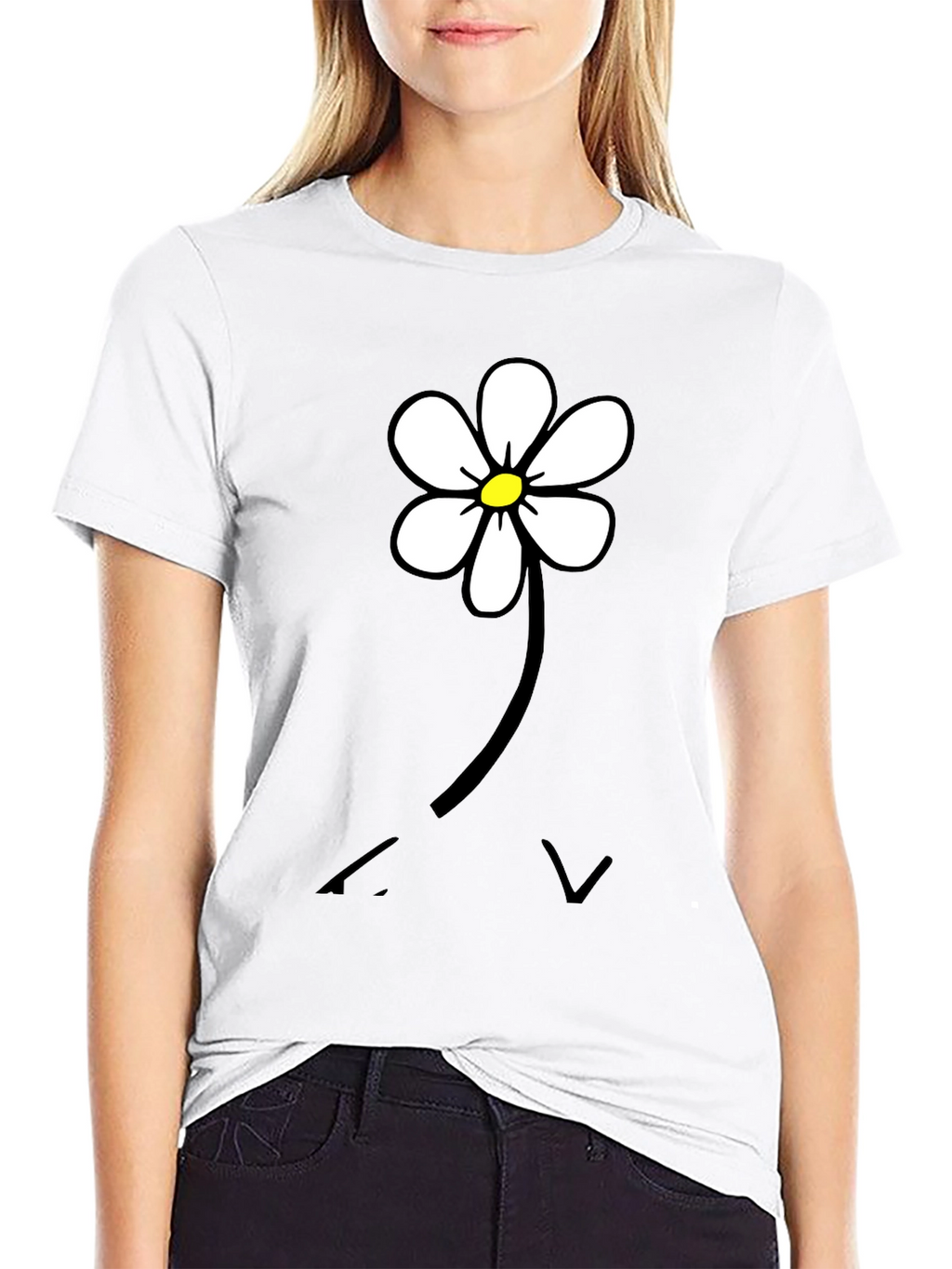 Daisy Flower Graphic T-Shirt