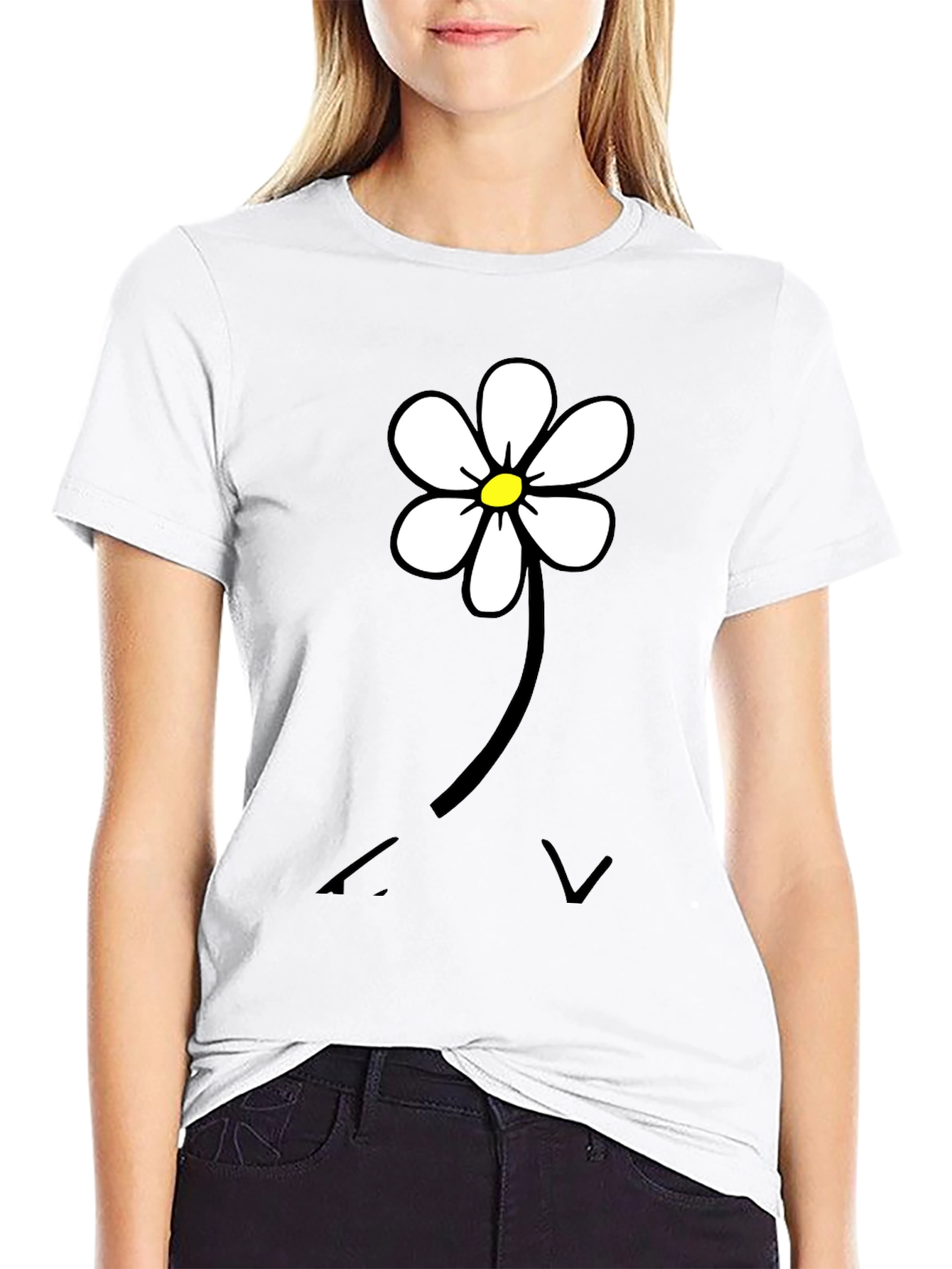 Daisy Flower Graphic T-Shirt
