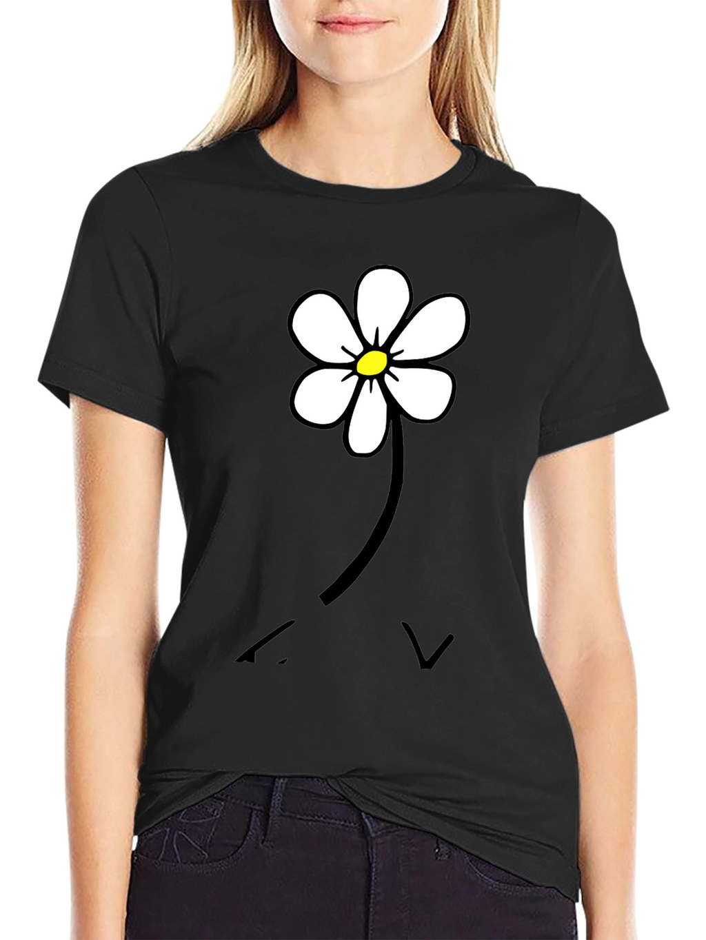 Daisy Flower Graphic T-Shirt