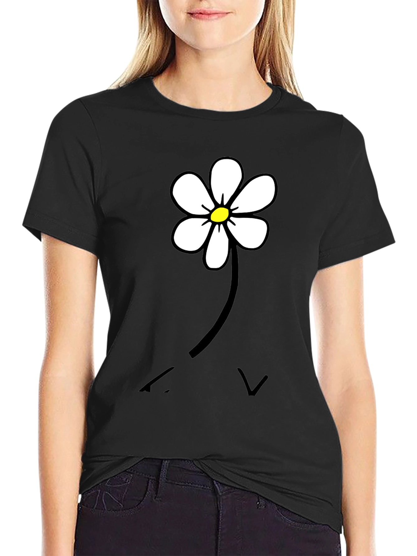 Daisy Flower Graphic T-Shirt