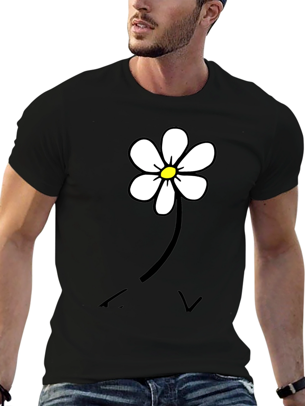 Daisy Flower Graphic T-Shirt