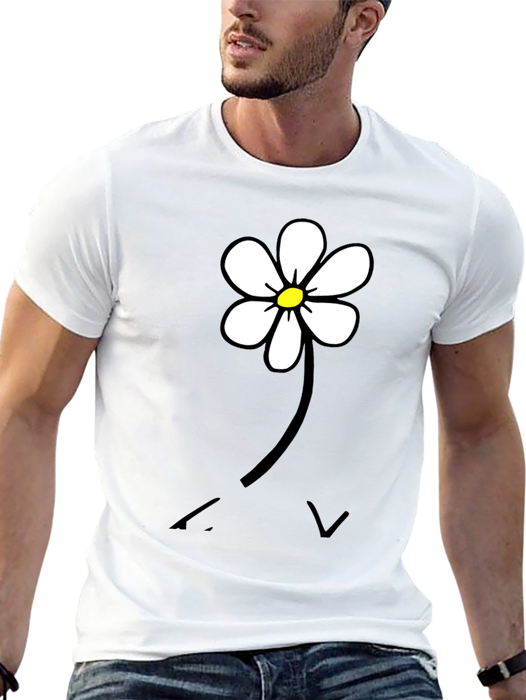 Daisy Flower Graphic T-Shirt