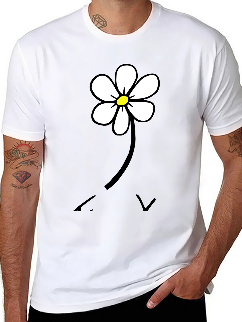 Daisy Flower Graphic T-Shirt
