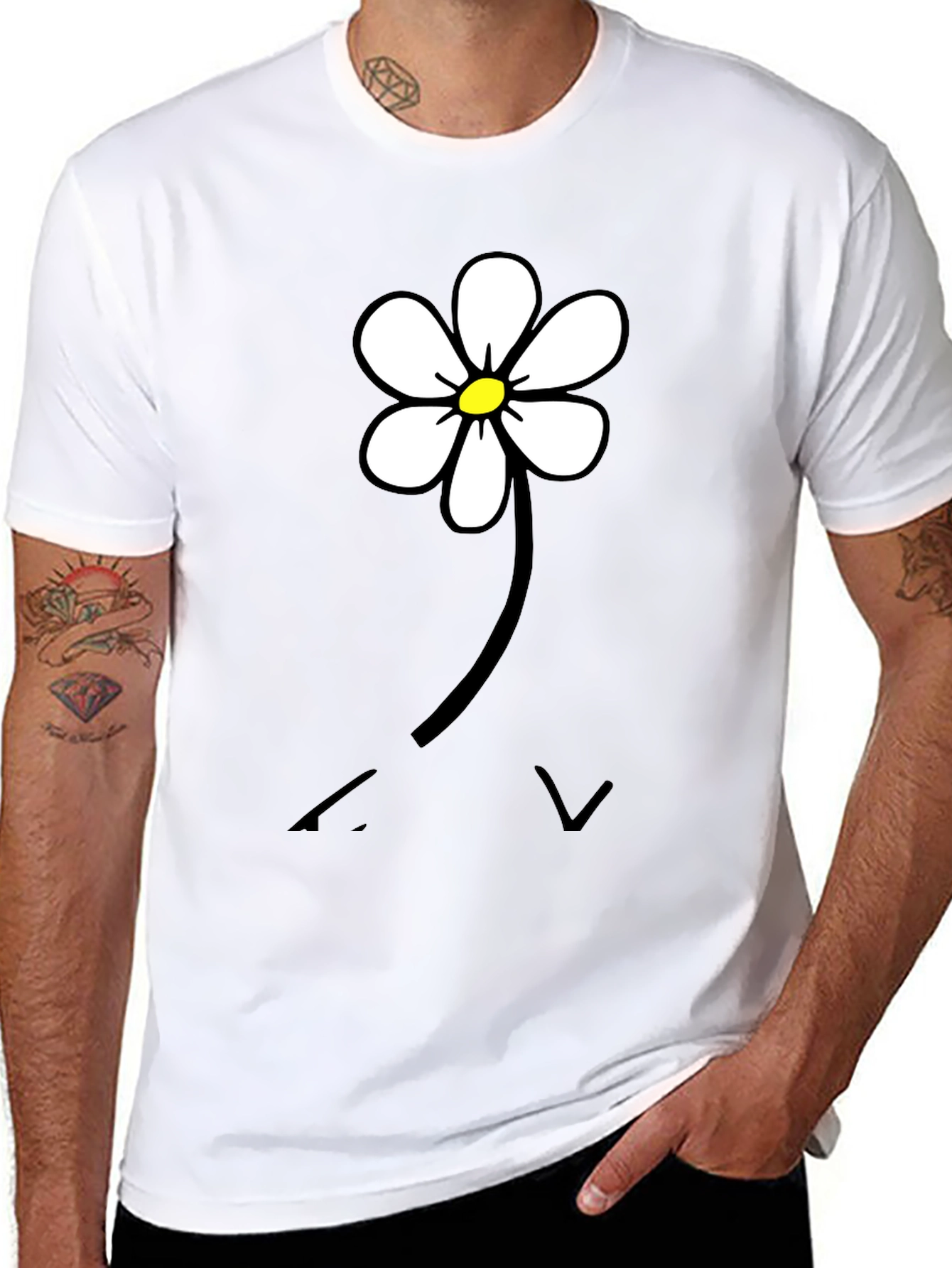 Daisy Flower Graphic T-Shirt