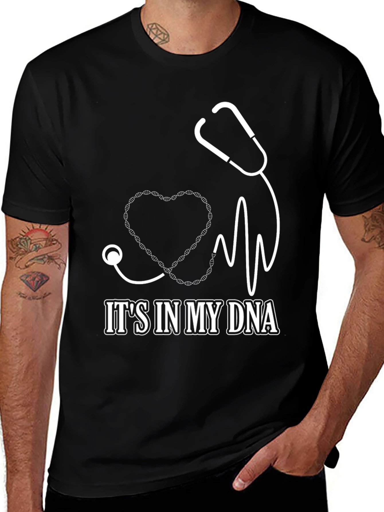 Its in My DNA T-Shirt - Medical Heartbeat Stethoscope Design