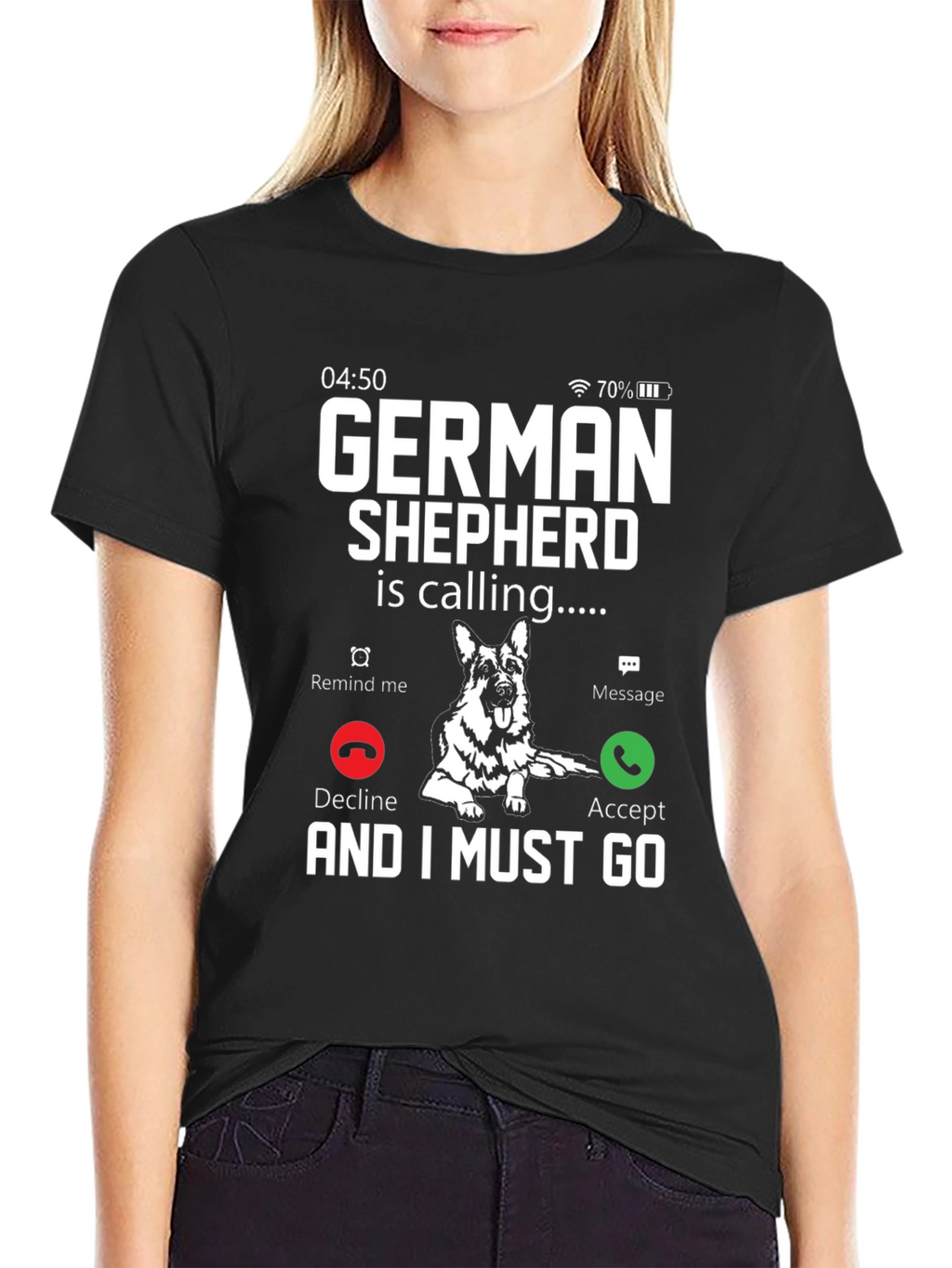 German Shepherd Calling T-Shirt