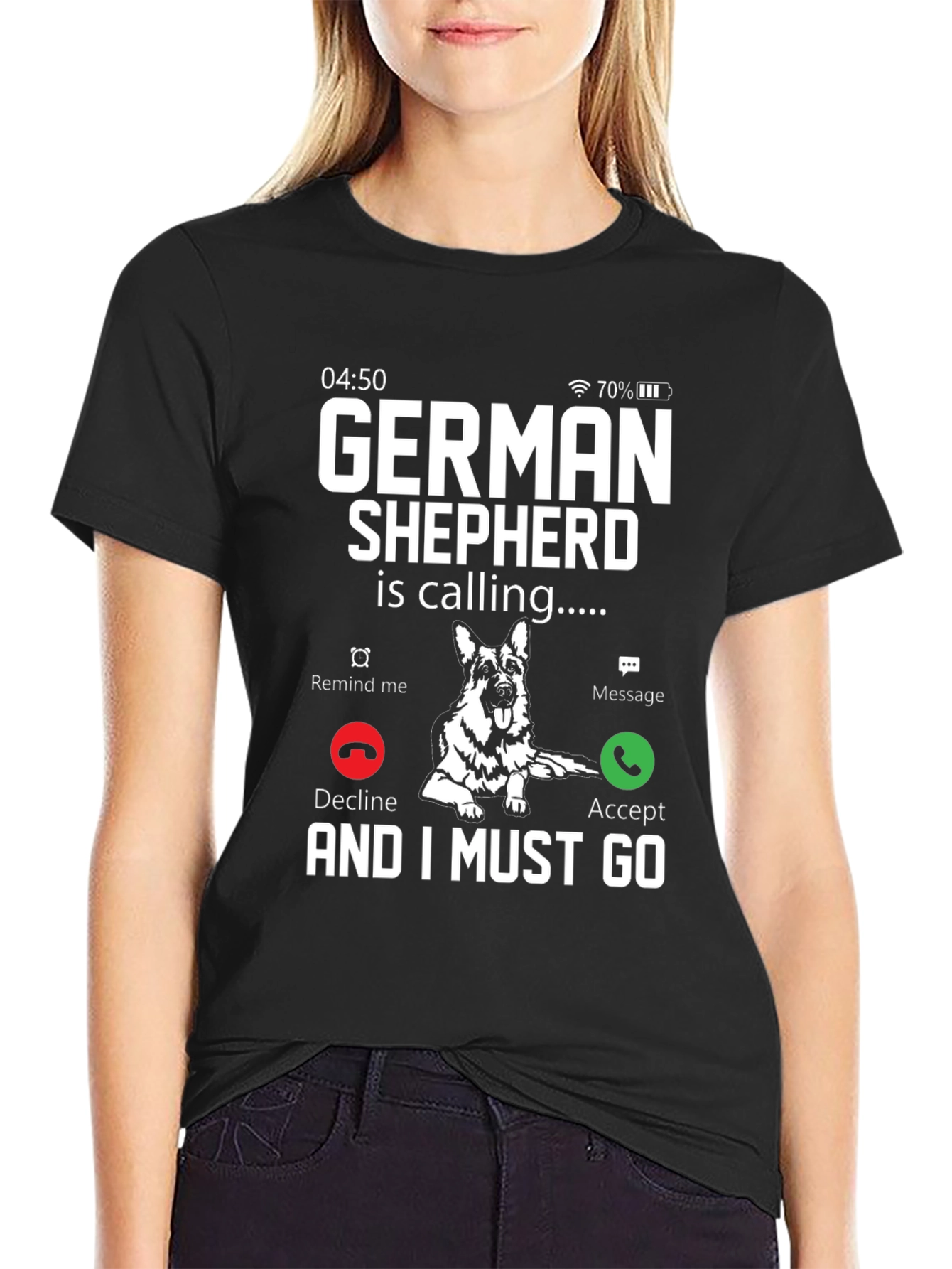 German Shepherd Calling T-Shirt