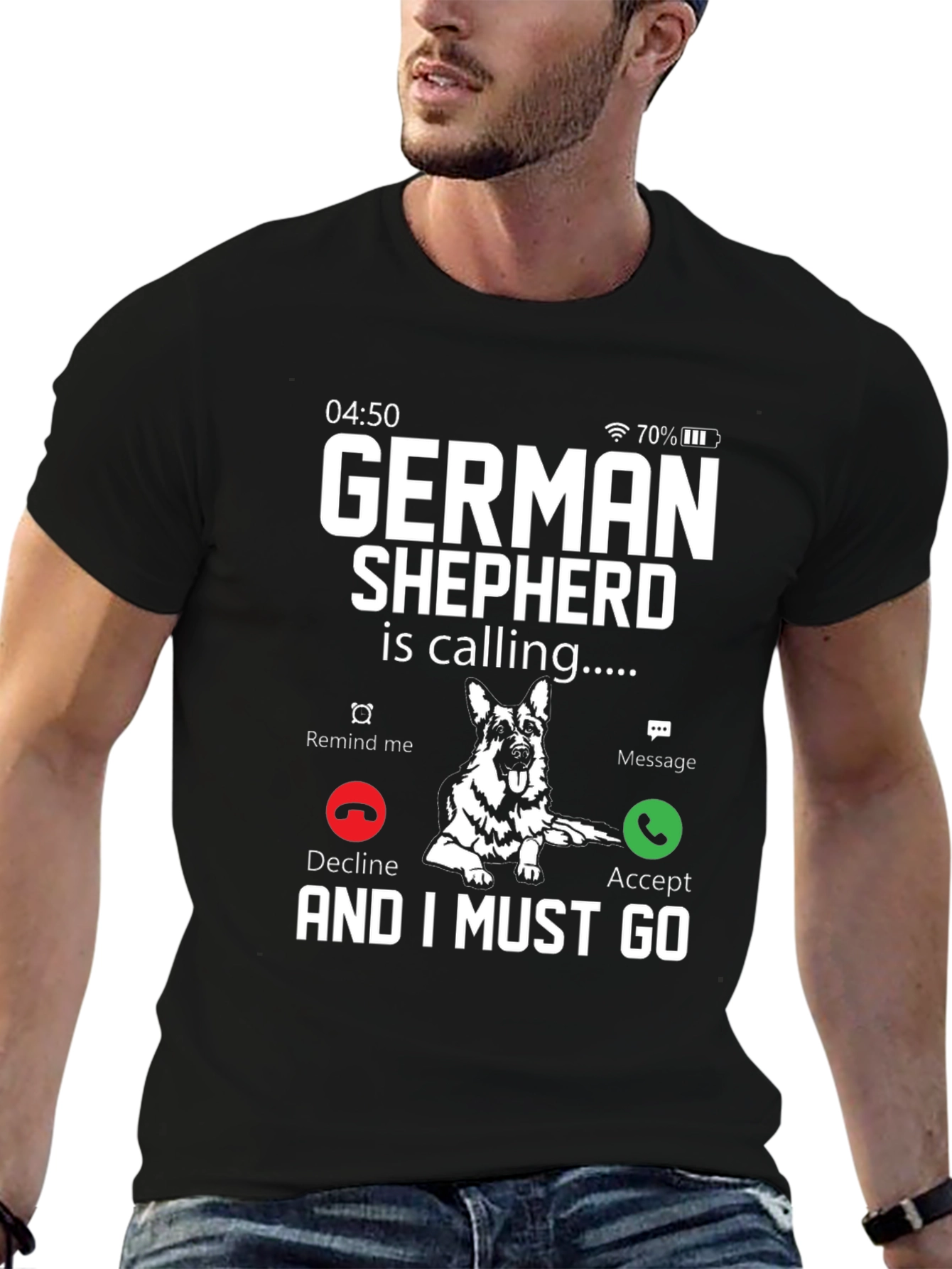 German Shepherd Calling T-Shirt
