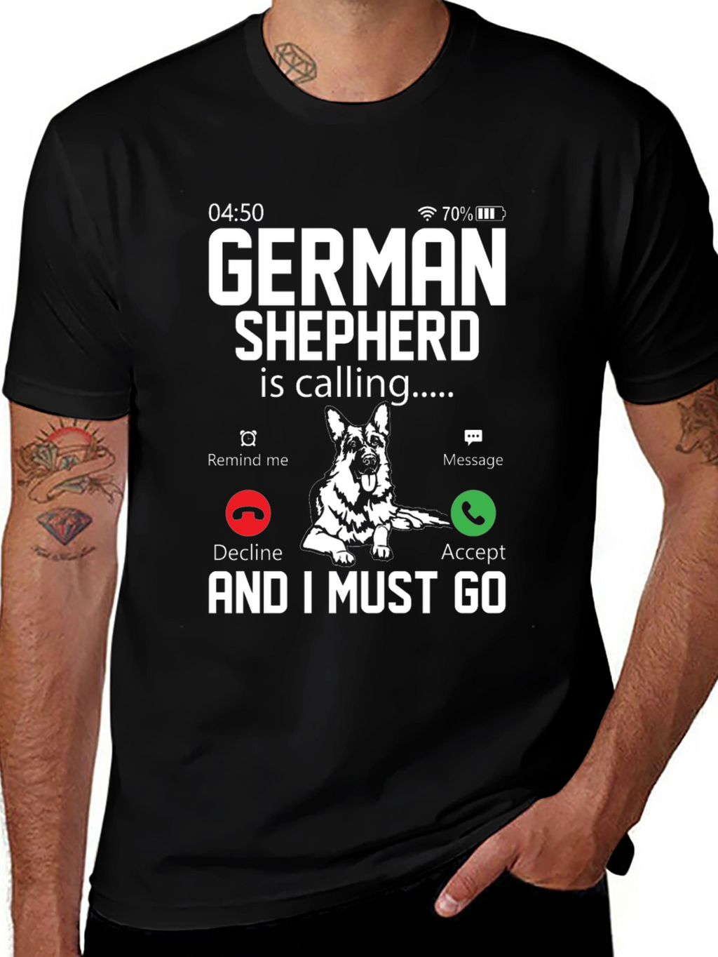 German Shepherd Calling T-Shirt