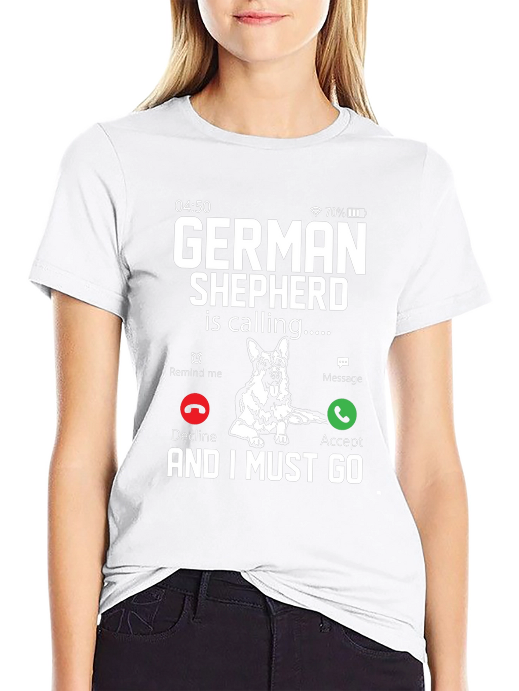 German Shepherd Calling T-Shirt