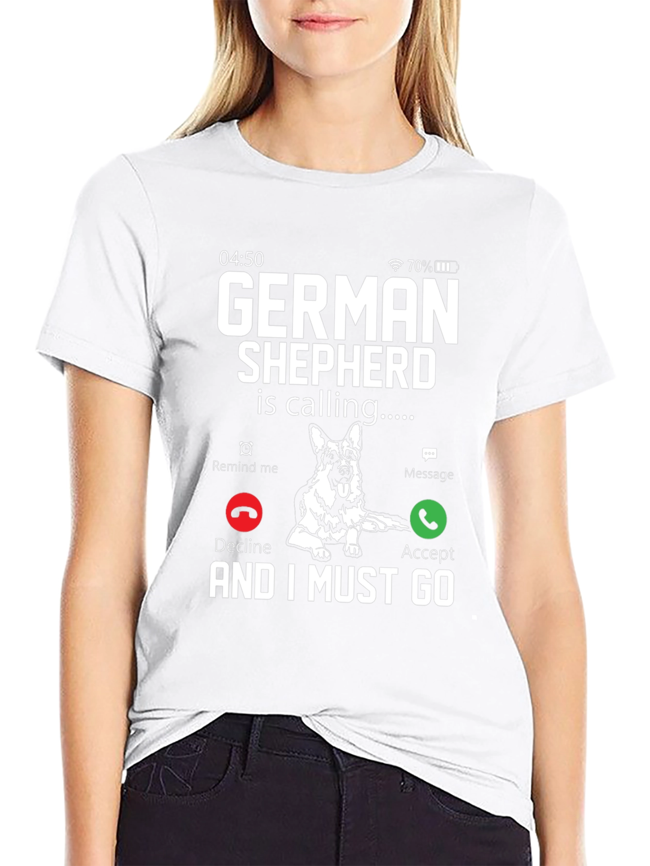 German Shepherd Calling T-Shirt