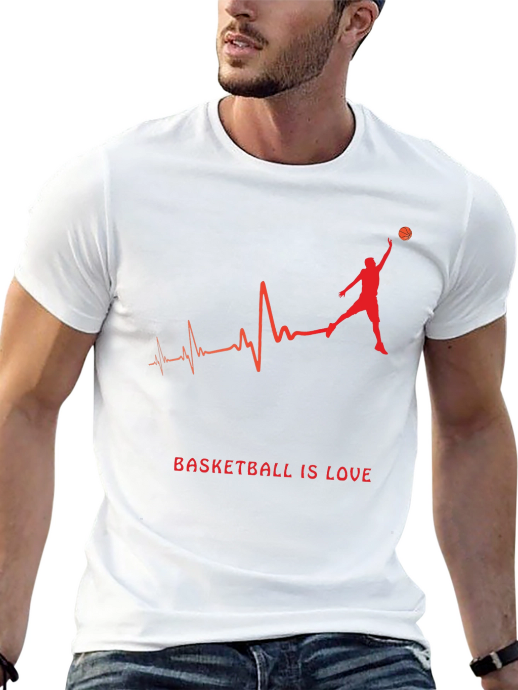 Basketball is Love Graphic T-Shirt