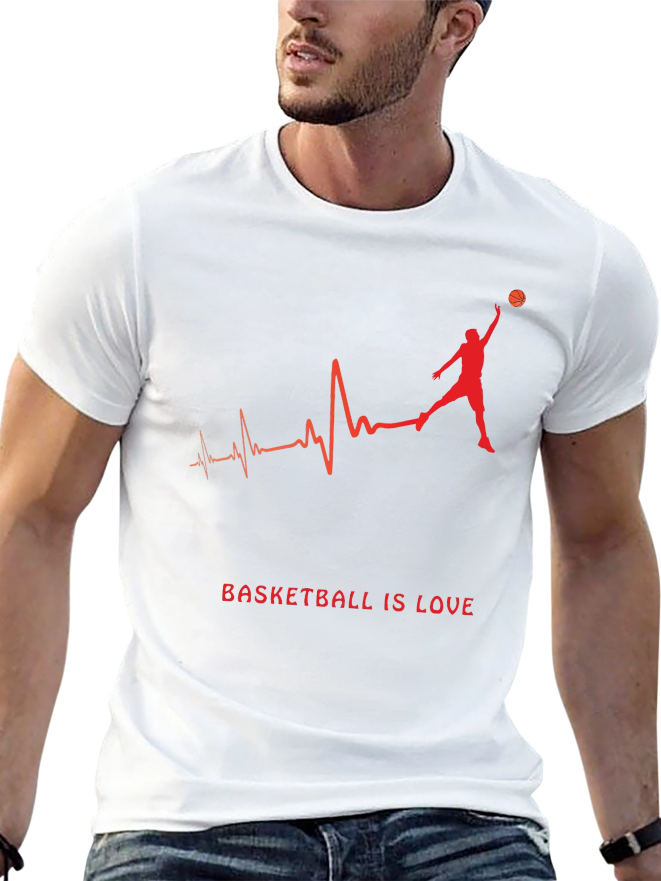 Basketball is Love Graphic T-Shirt