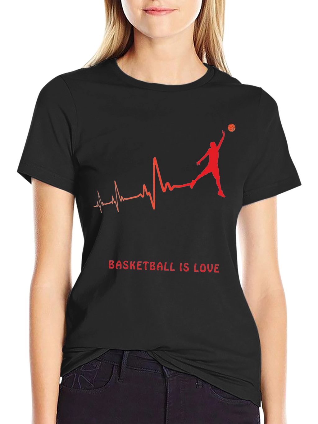Basketball is Love Graphic T-Shirt