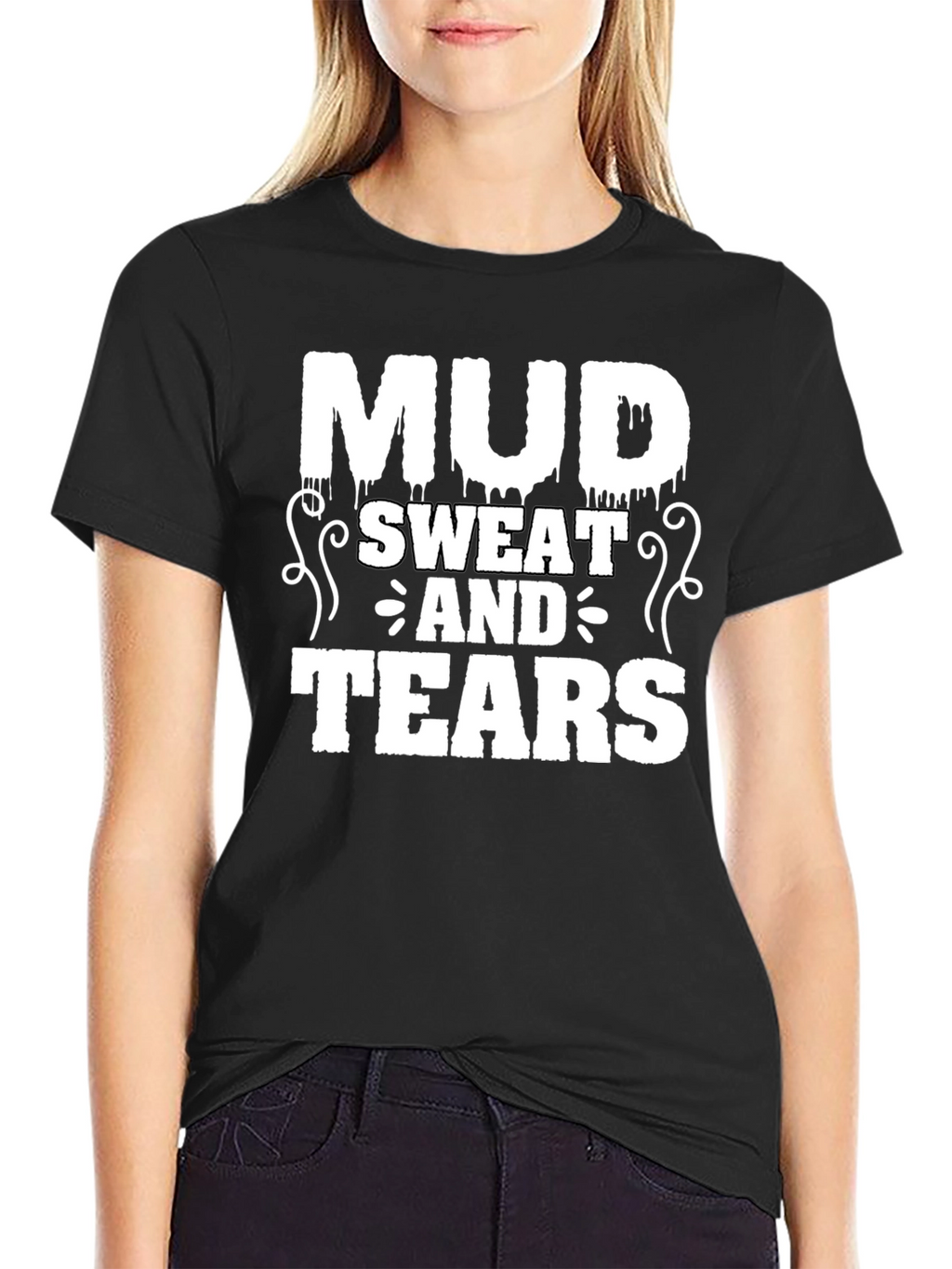 Mud Sweat and Tears Black Graphic T-Shirt