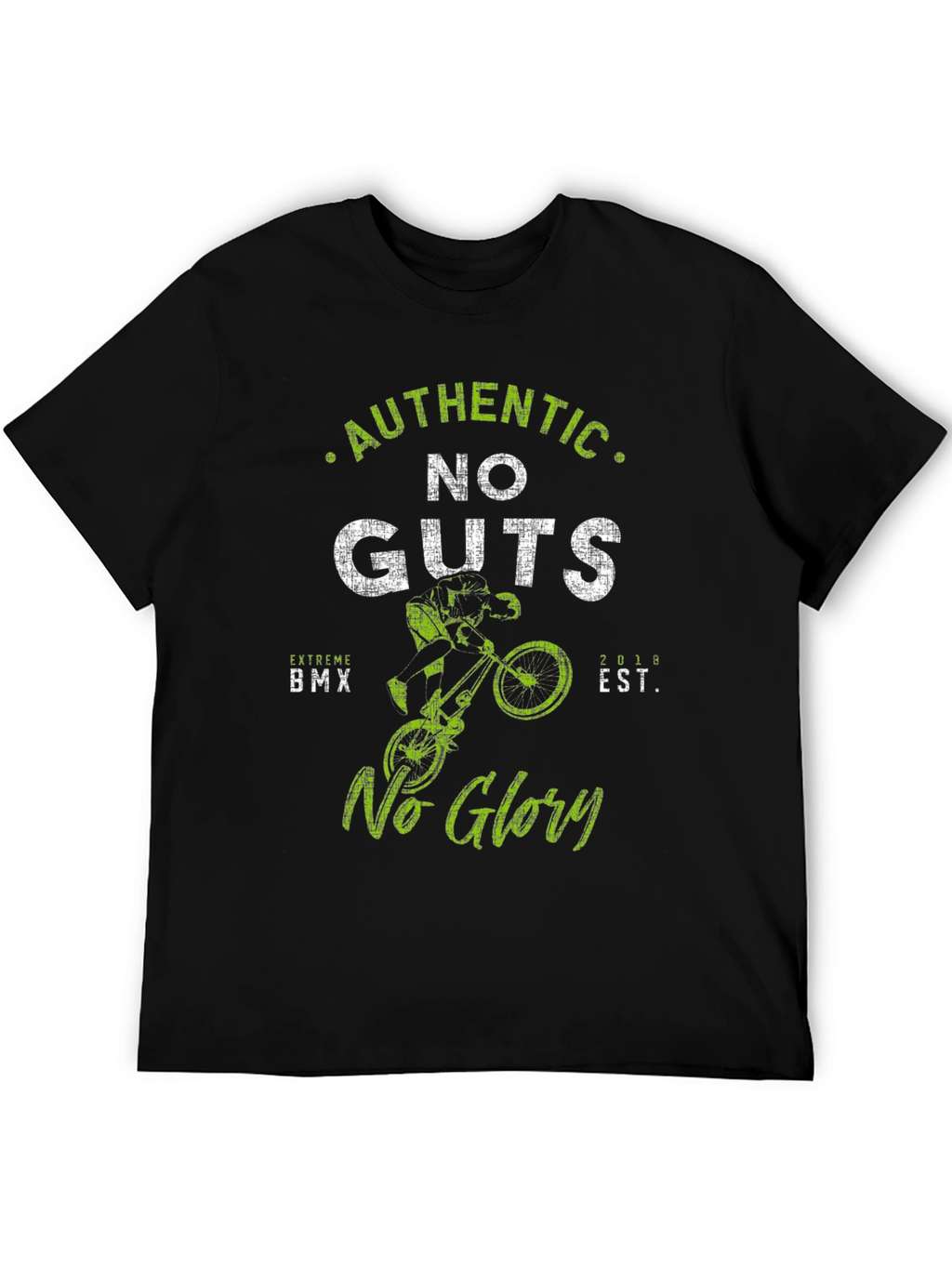 Authentic No Guts No Glory BMX Graphic Tee