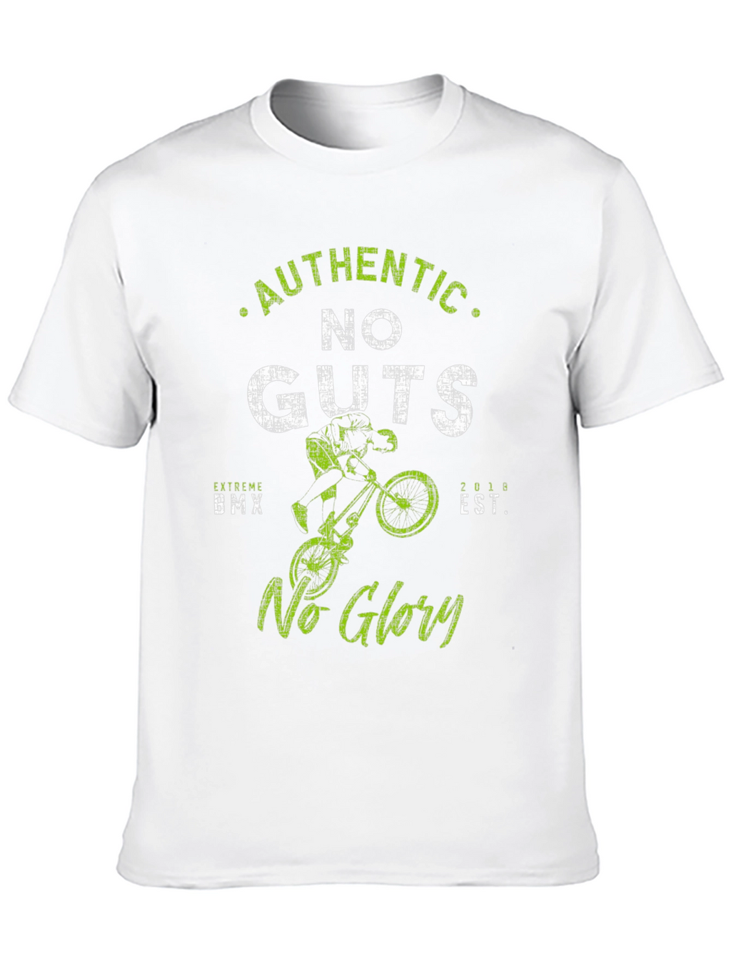 Authentic No Guts No Glory BMX Graphic Tee