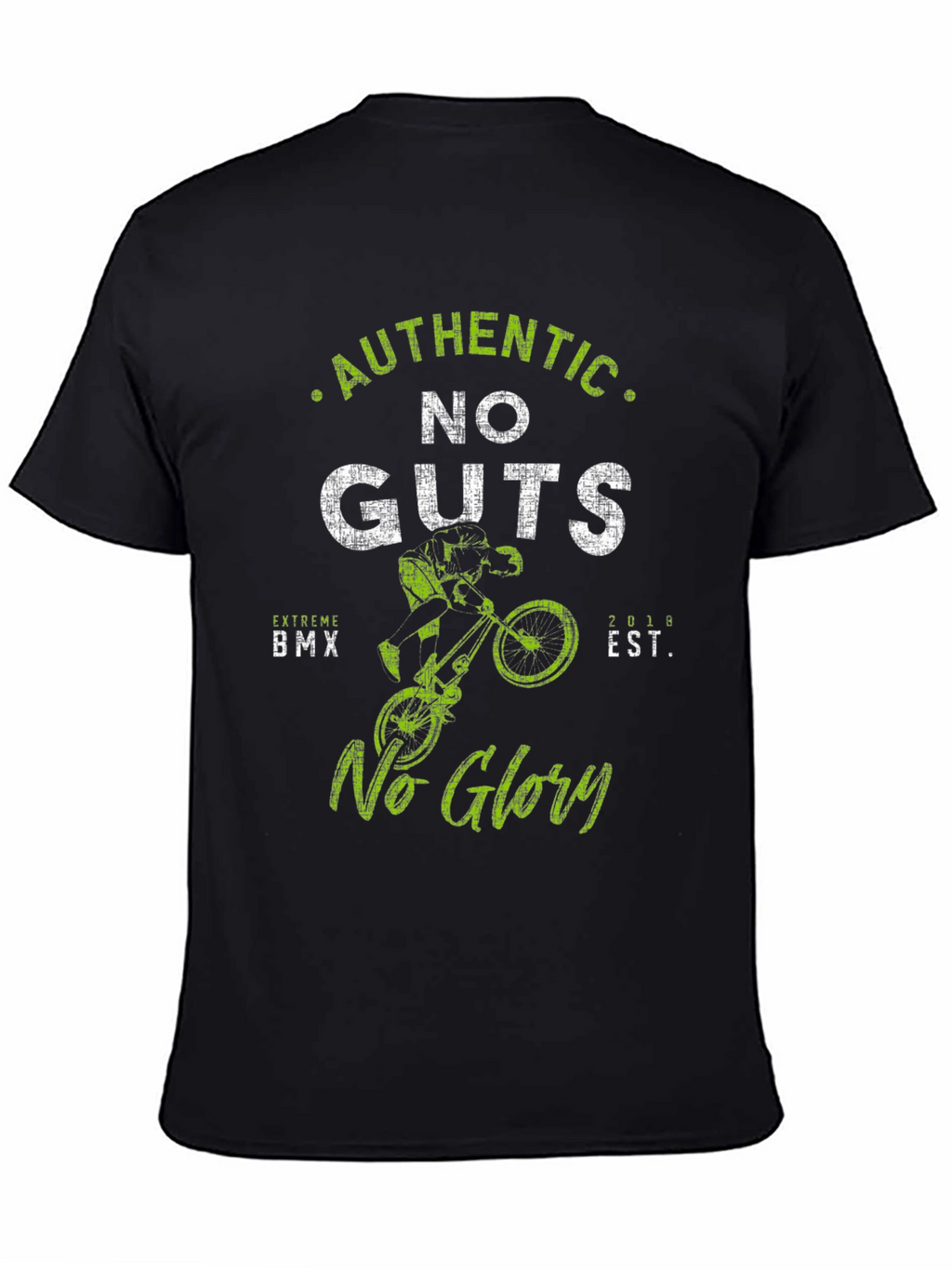 Authentic No Guts No Glory BMX Graphic Tee