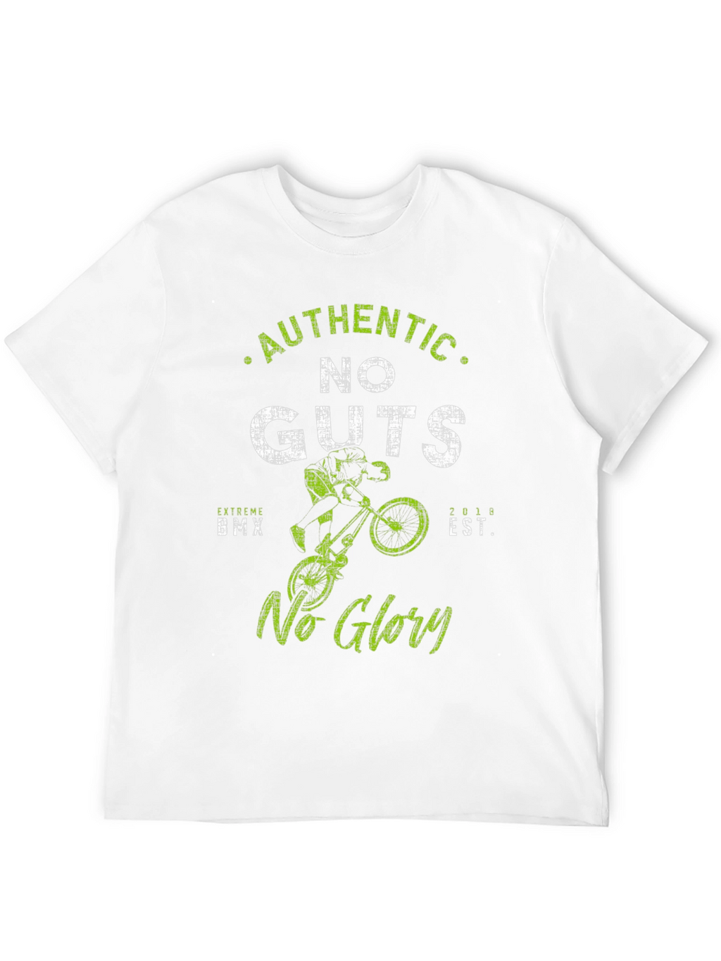 Authentic No Guts No Glory BMX Graphic Tee