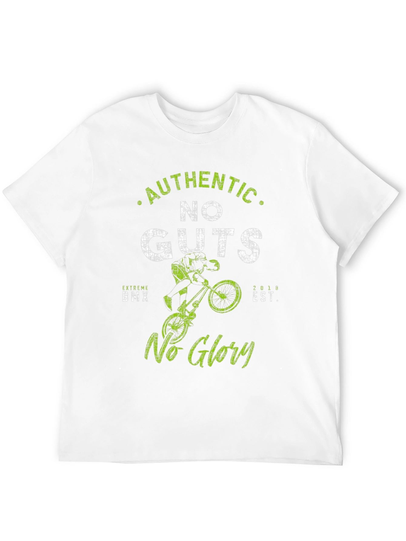 Authentic No Guts No Glory BMX Graphic Tee