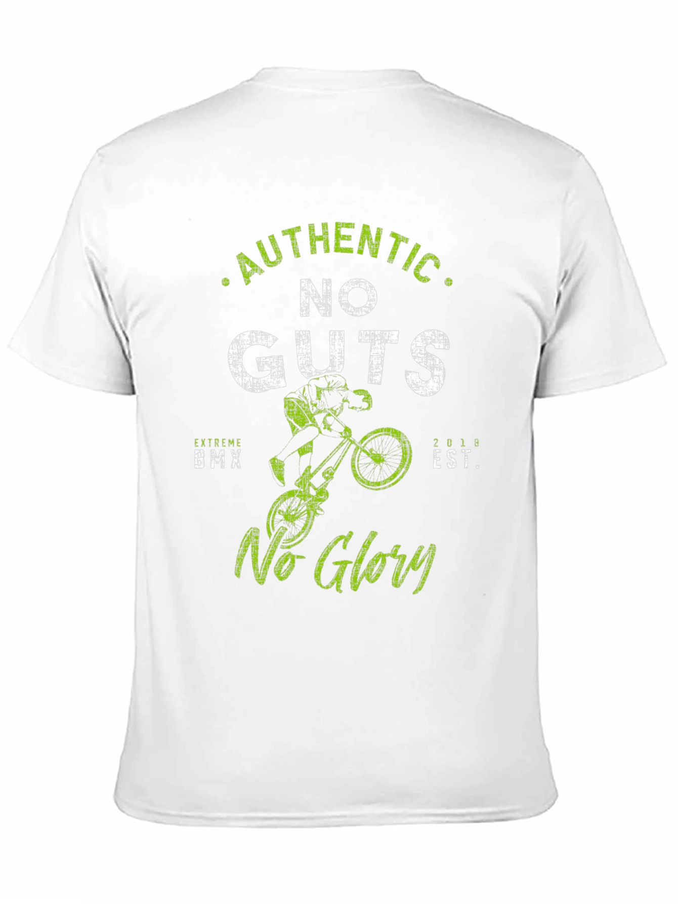 Authentic No Guts No Glory BMX Graphic Tee