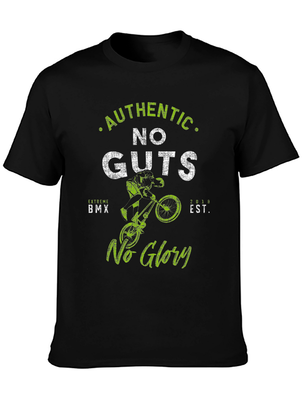 Authentic No Guts No Glory BMX Graphic Tee
