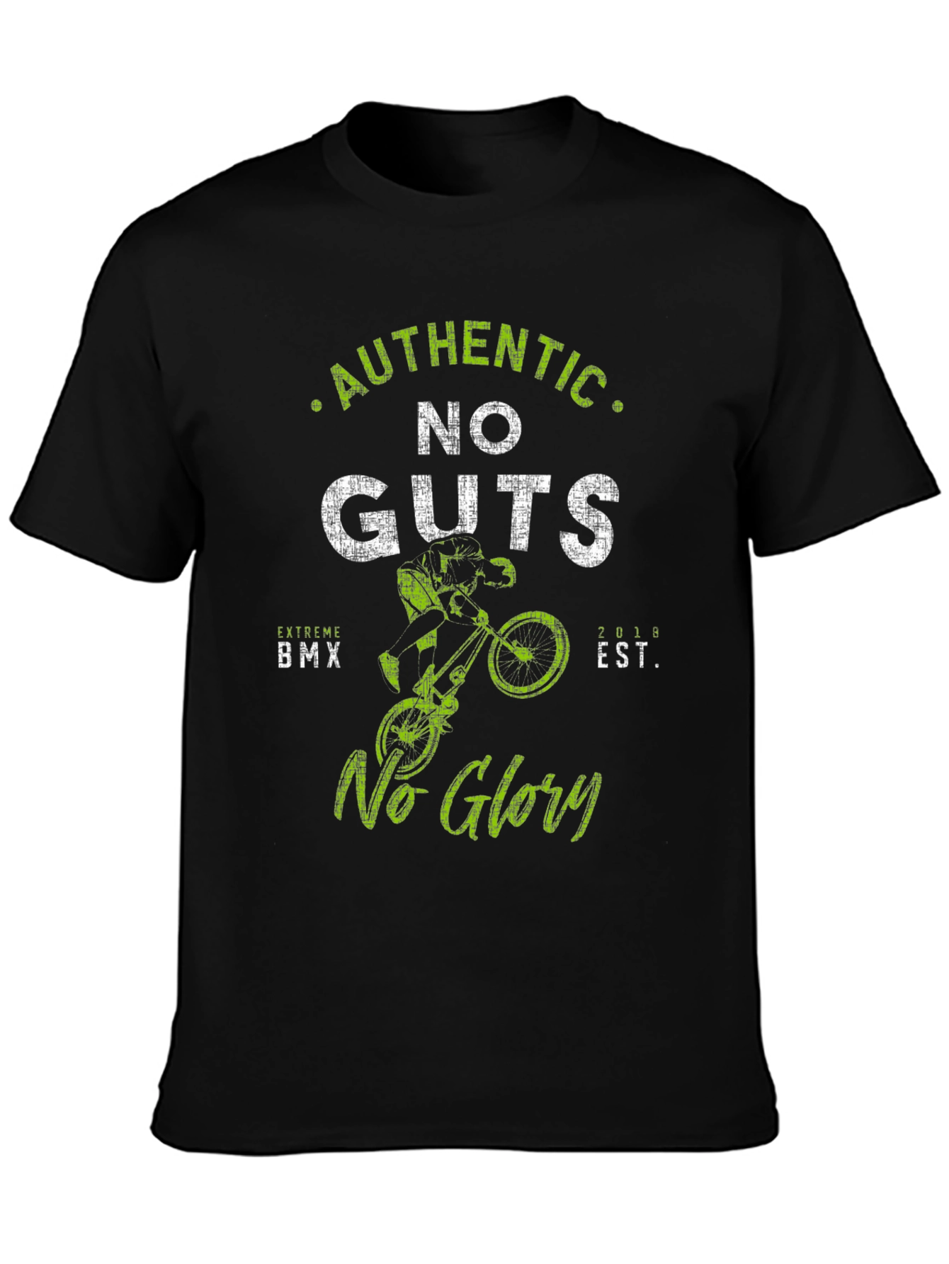 Authentic No Guts No Glory BMX Graphic Tee