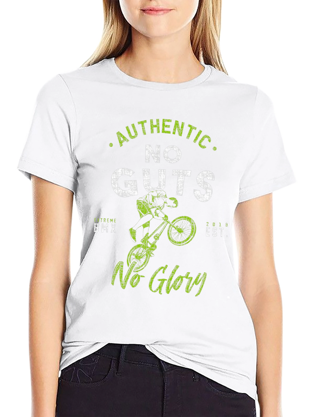 Authentic No Guts No Glory BMX Graphic Tee
