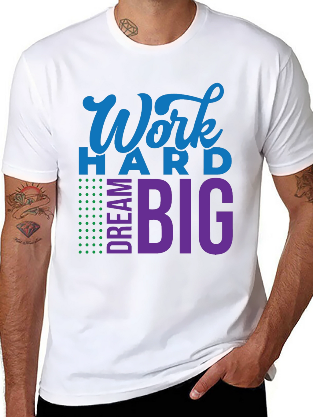 Work Hard Dream Big Graphic T-Shirt