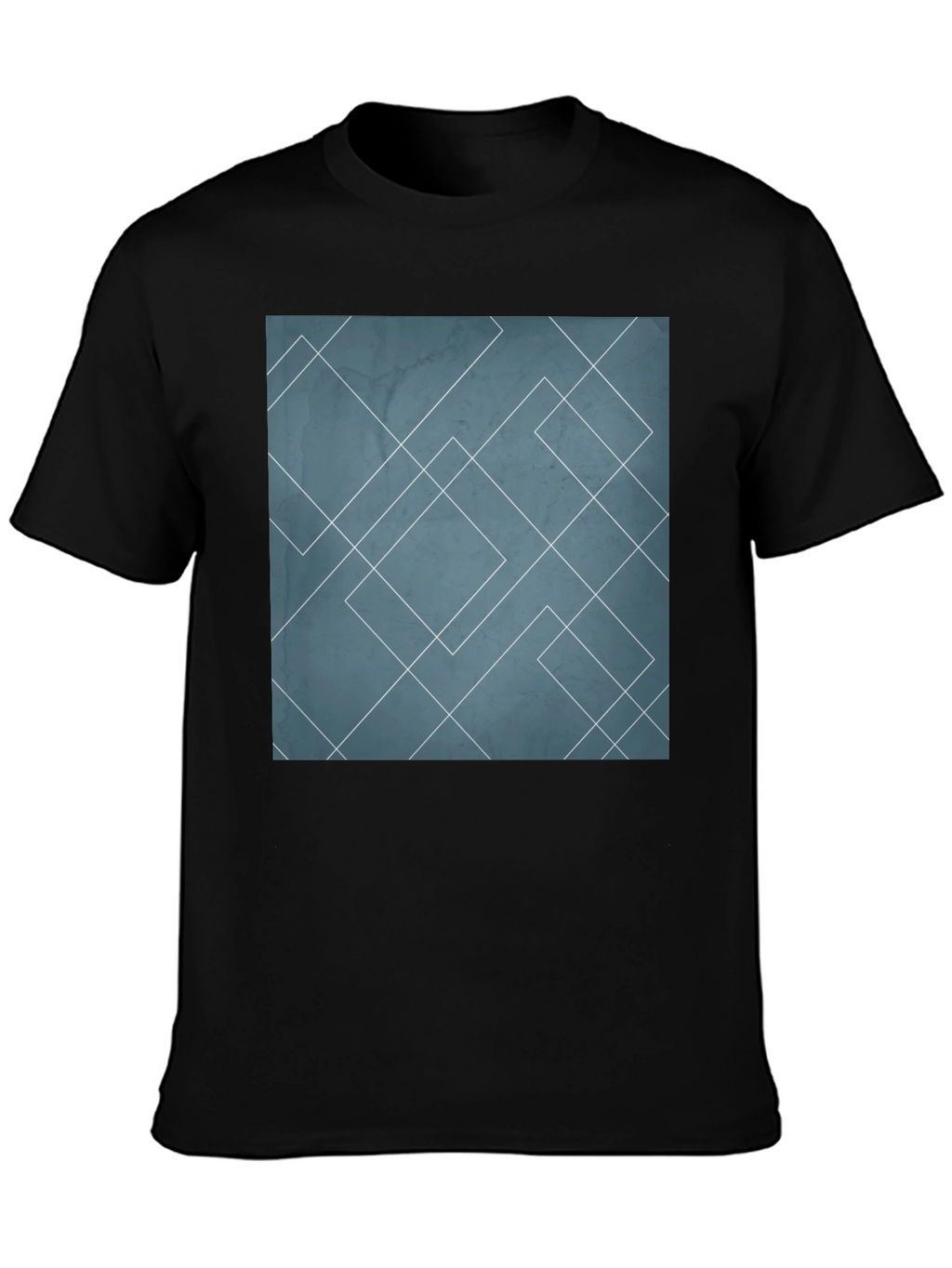 Geometric Line Art Graphic Tee - Modern Style