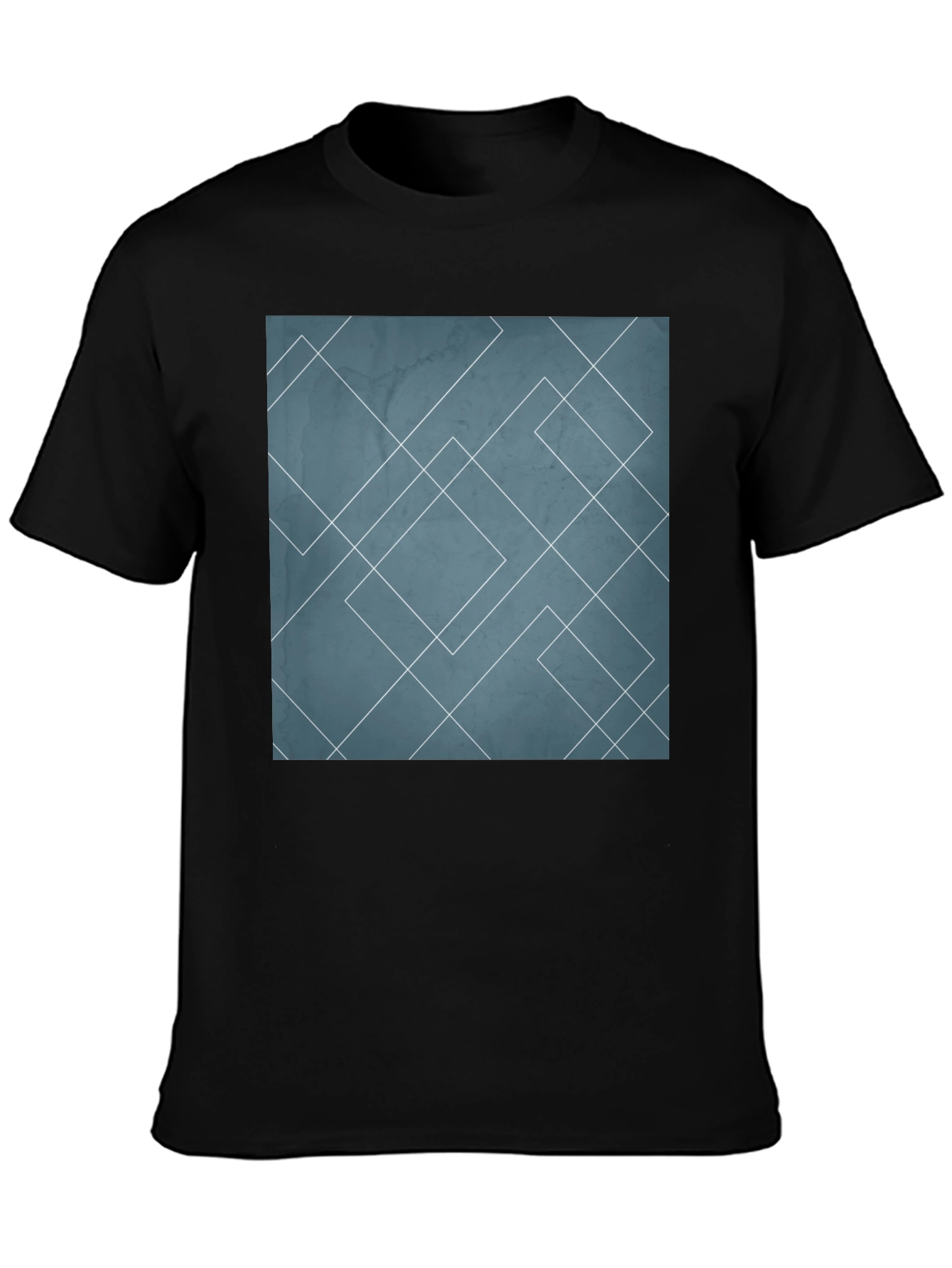 Geometric Line Art Graphic Tee - Modern Style