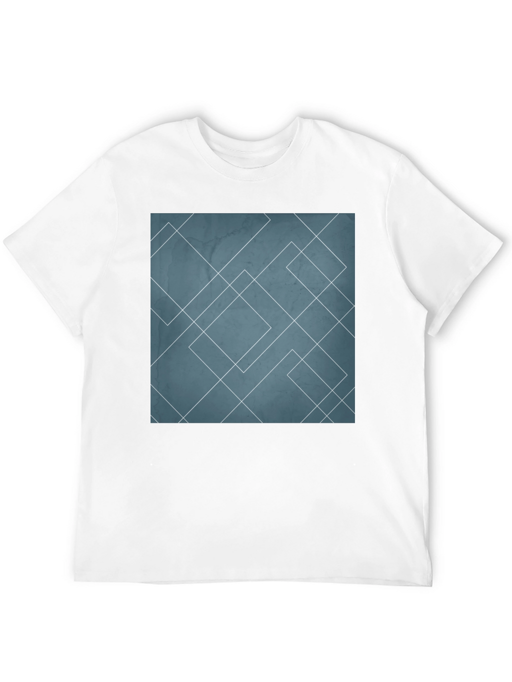 Geometric Line Art Graphic Tee - Modern Style