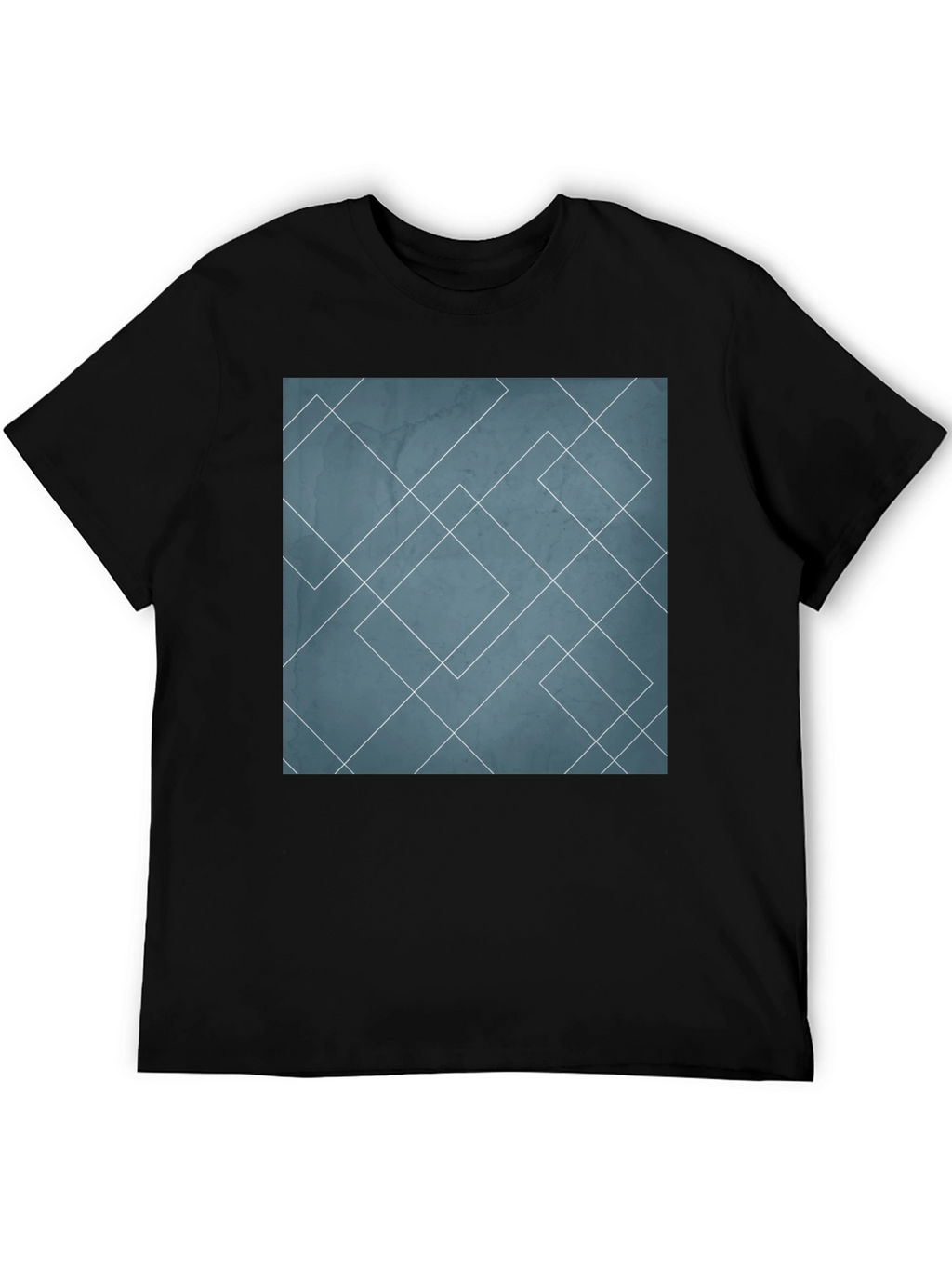 Geometric Line Art Graphic Tee - Modern Style