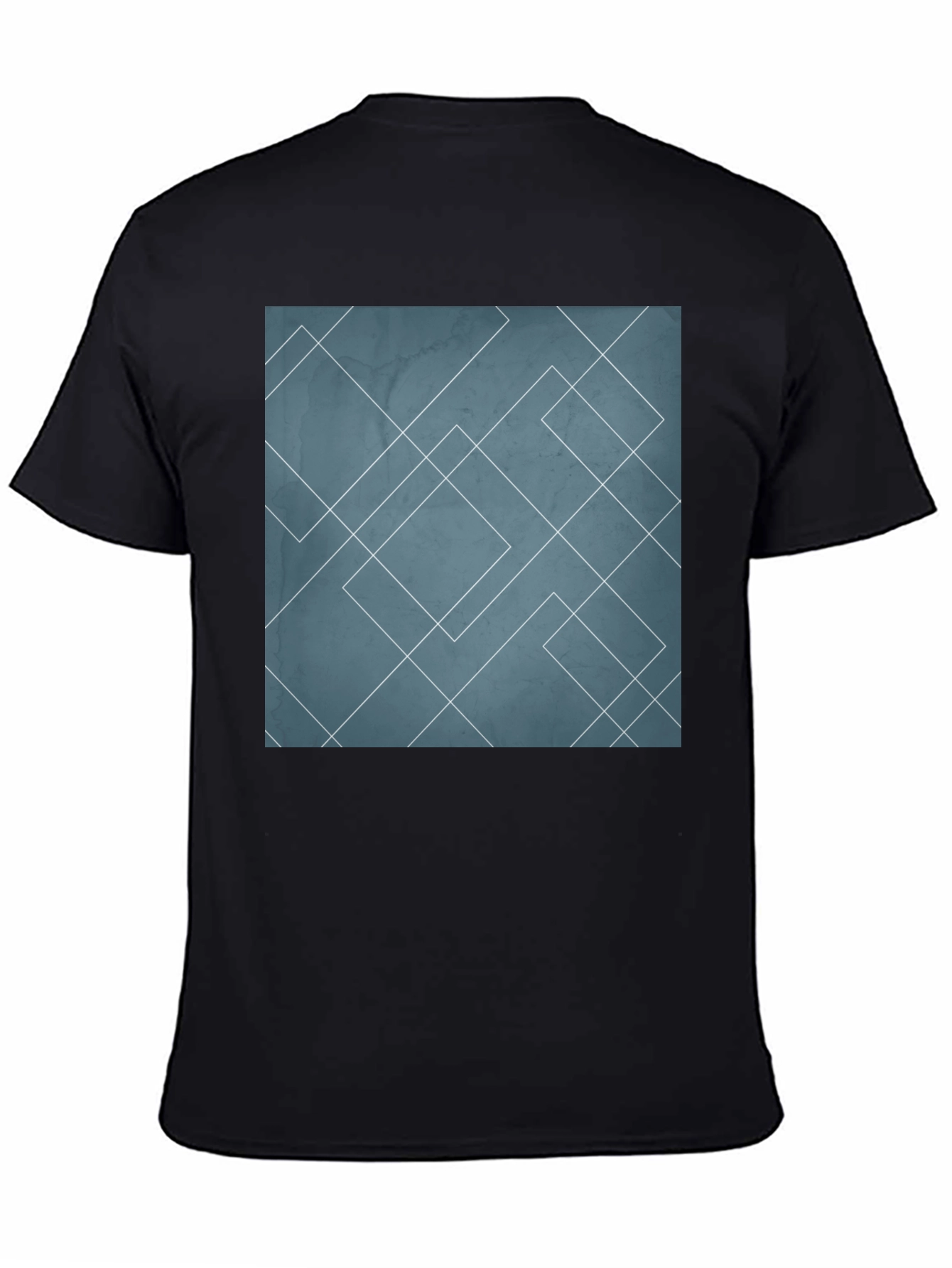 Geometric Line Art Graphic Tee - Modern Style