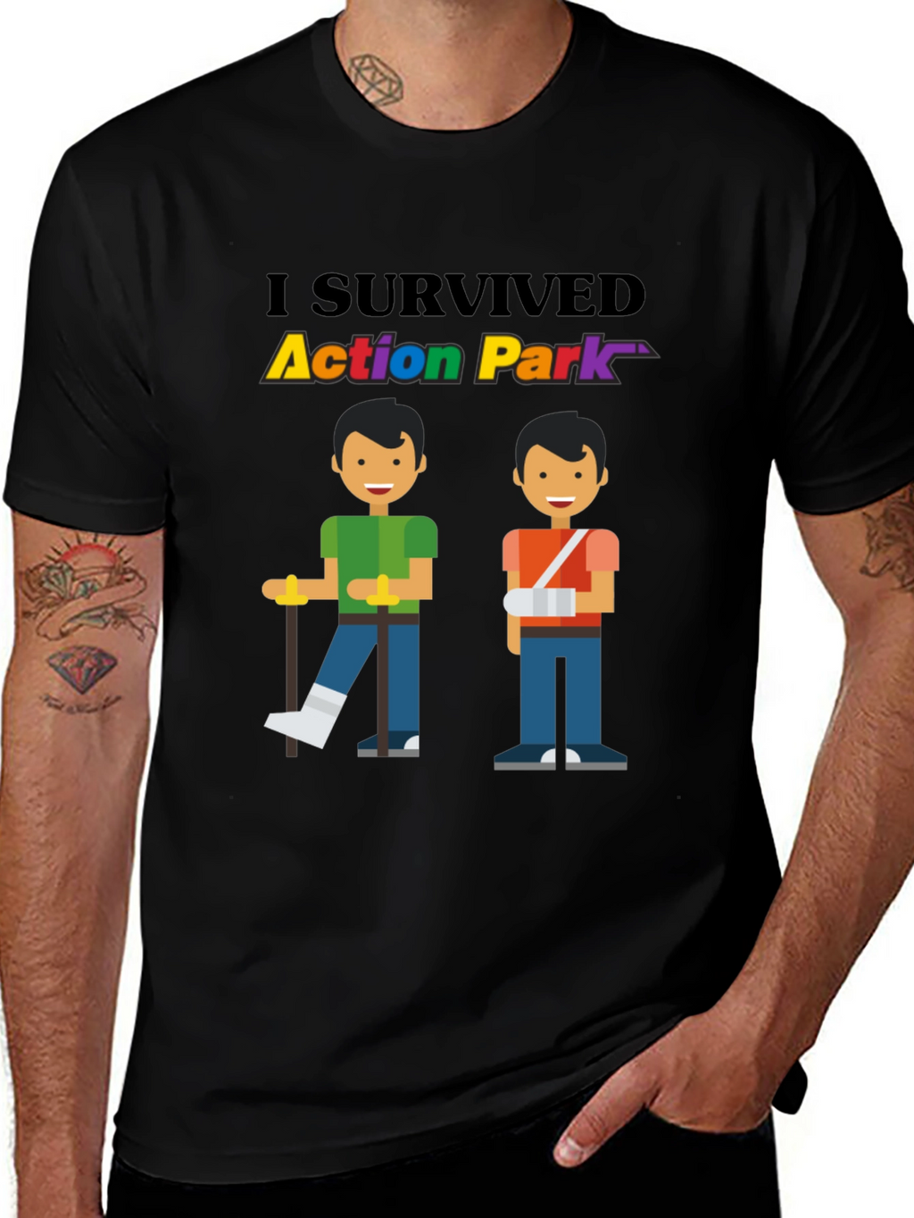 I Survived Action Park Graphic T-Shirt