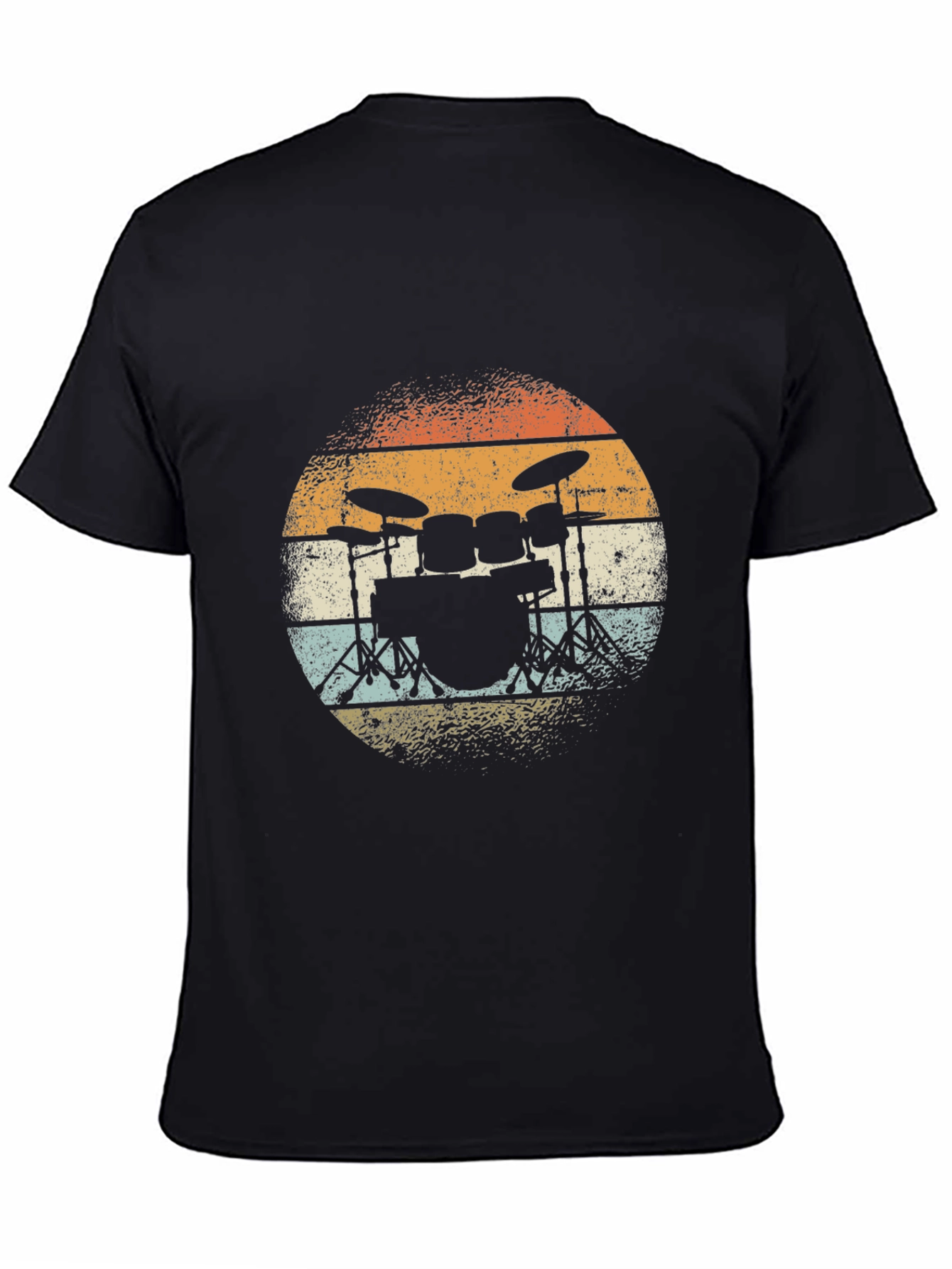 Vintage Drum Set T-Shirt - Retro Style