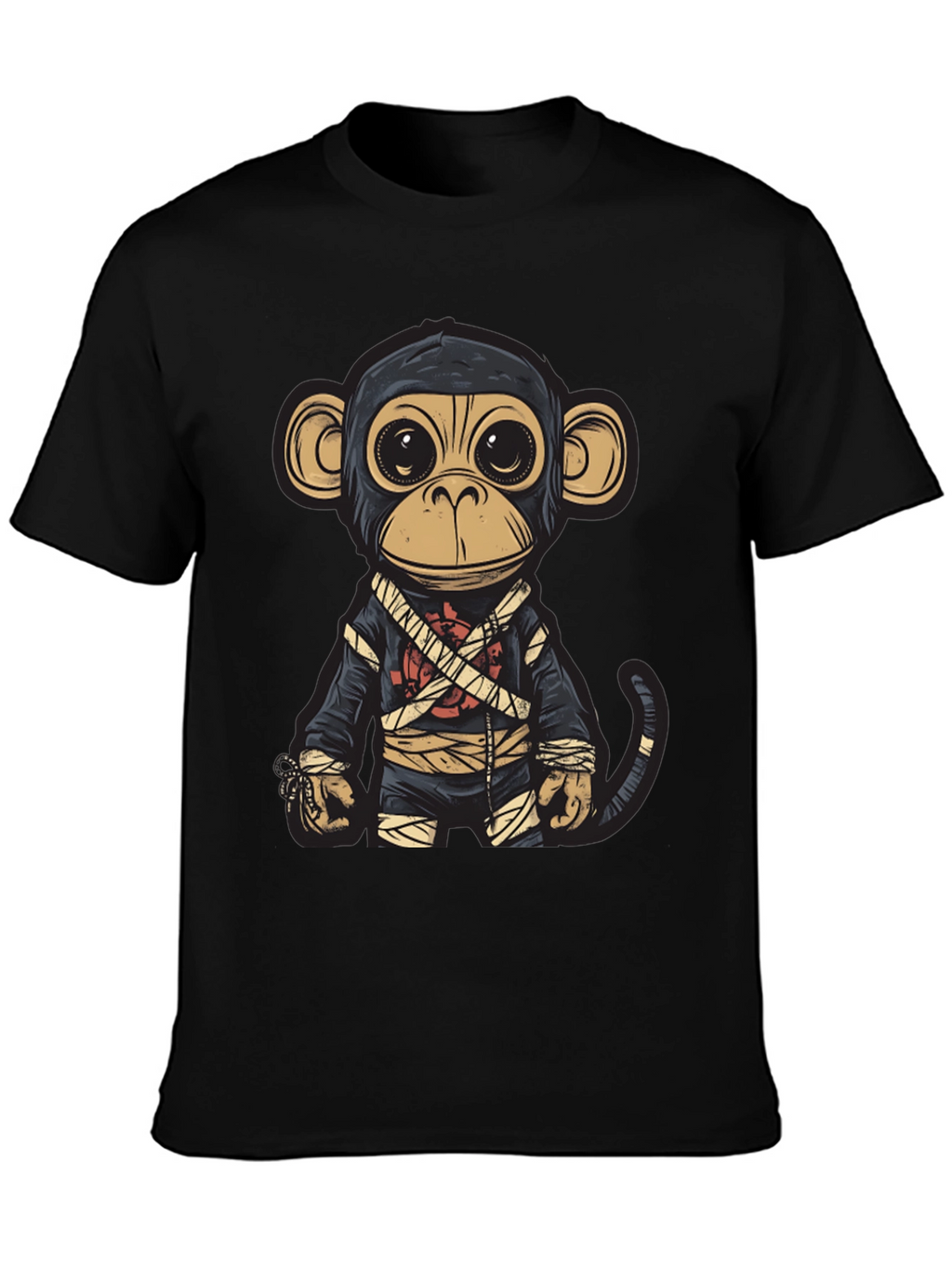Monkey Ninja Graphic T-Shirt - Unique Design