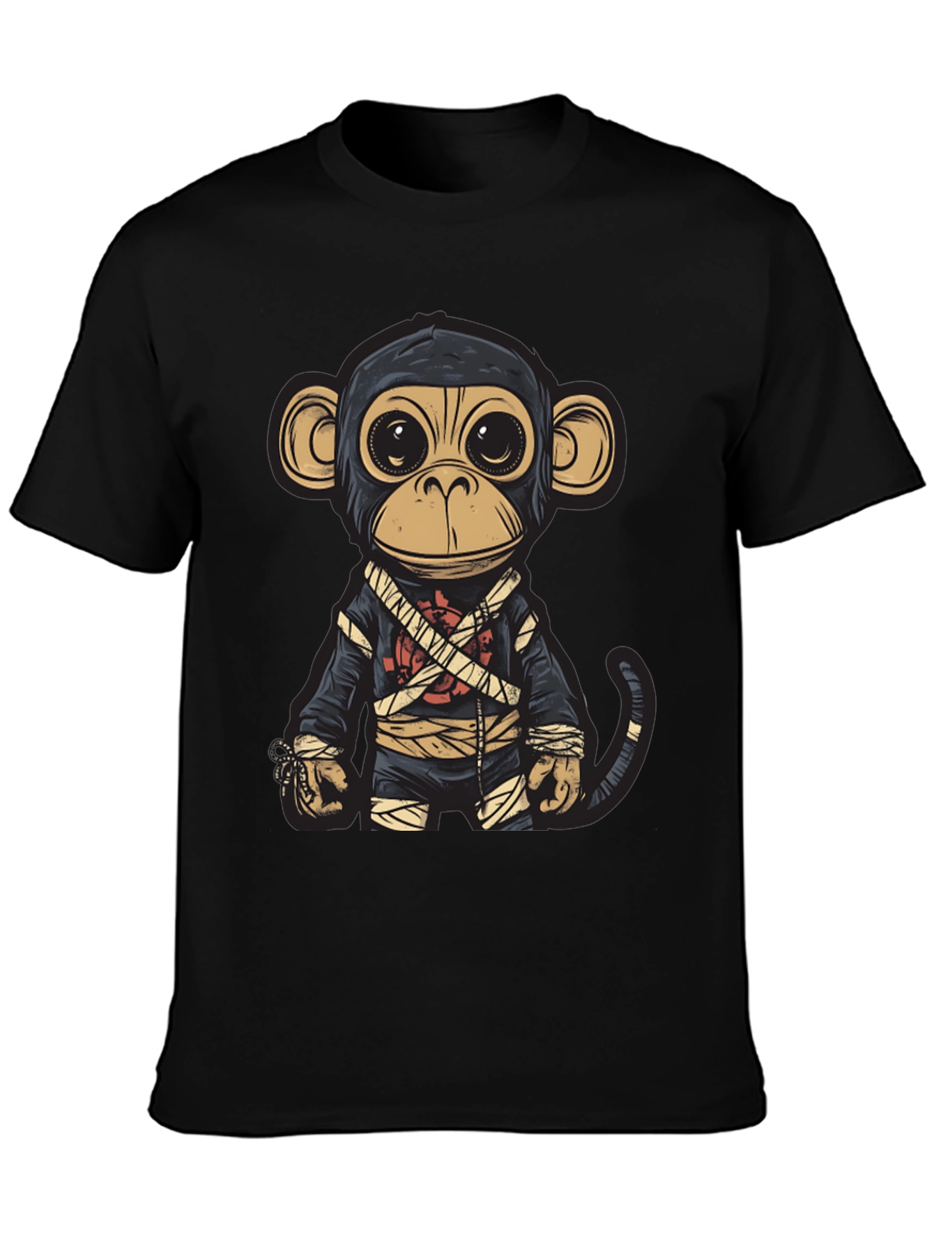 Monkey Ninja Graphic T-Shirt - Unique Design