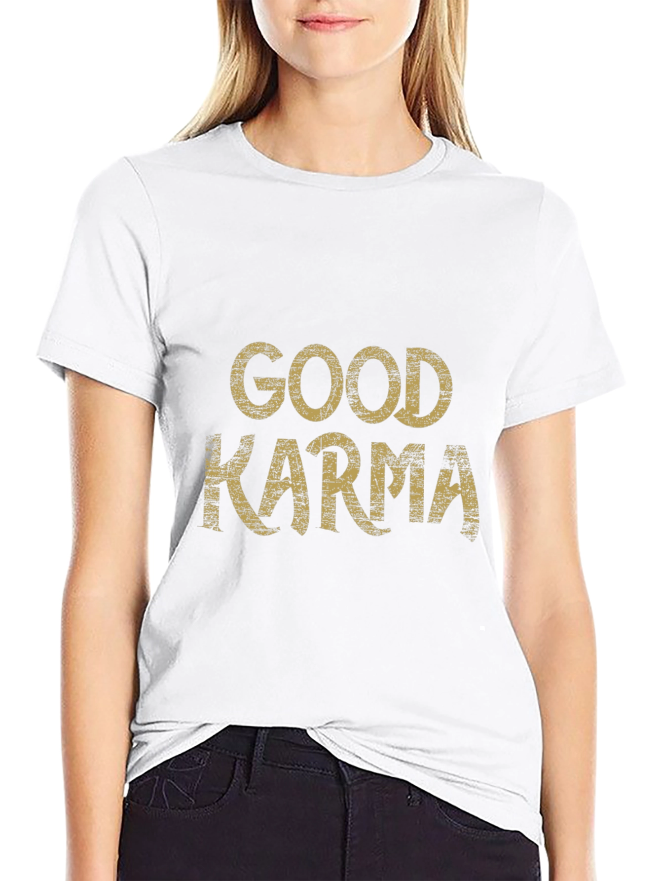 Good Karma Black Graphic Tee
