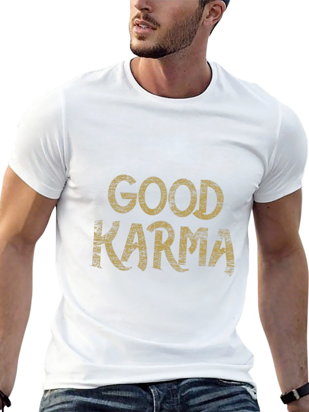 Good Karma Black Graphic Tee