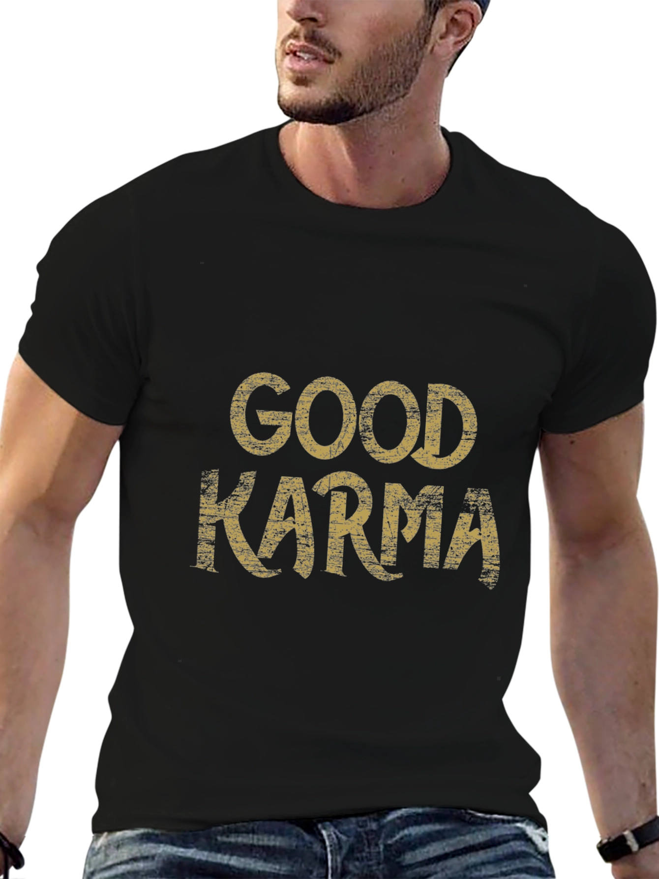 Good Karma Black Graphic Tee