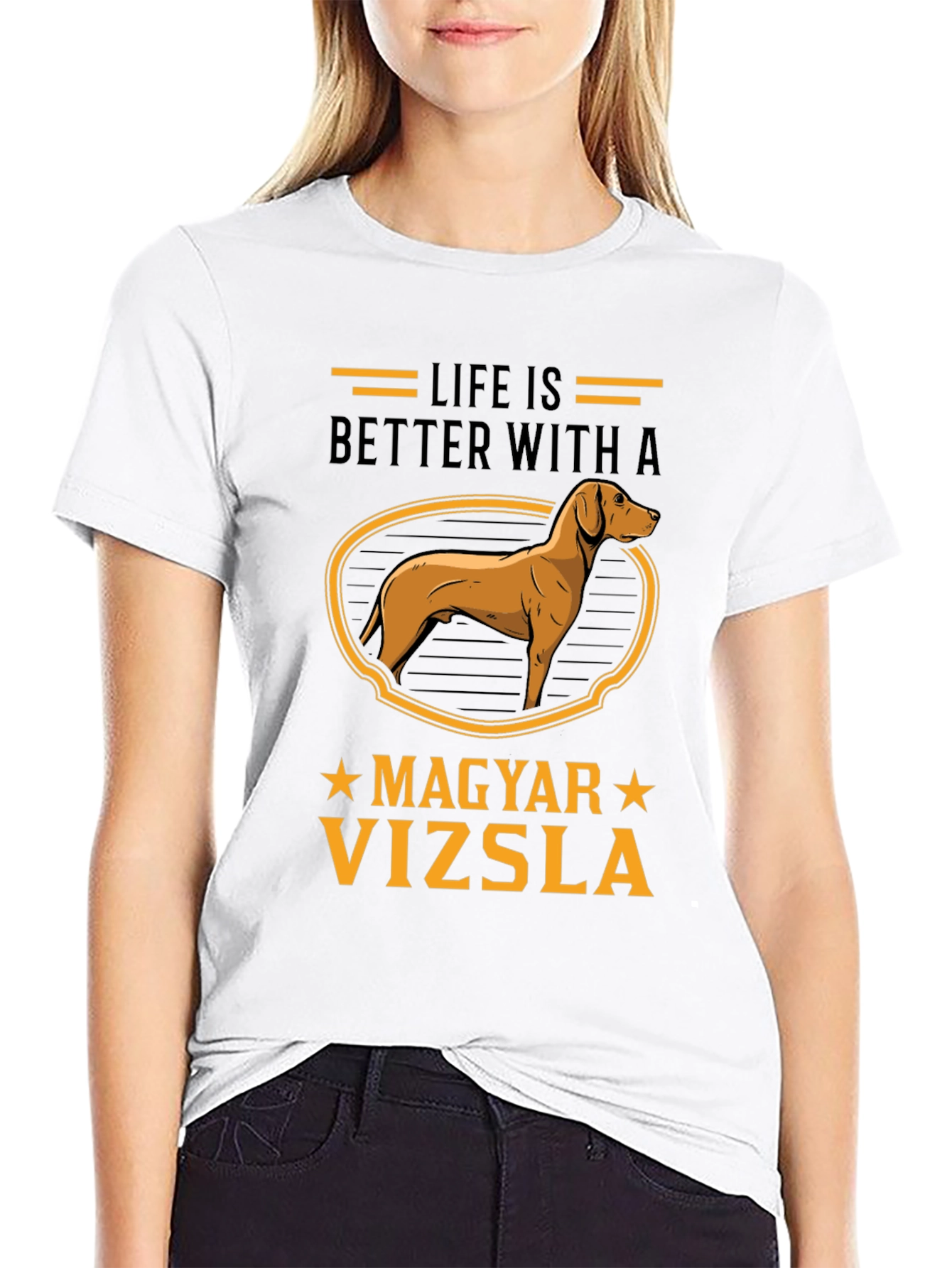 Life is Better with a Magyar Vizsla T-Shirt